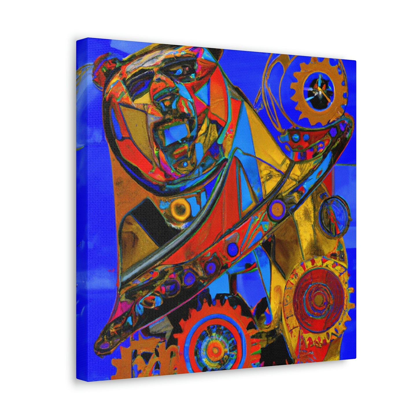 "Grizzly In Steampunk" - Canvas