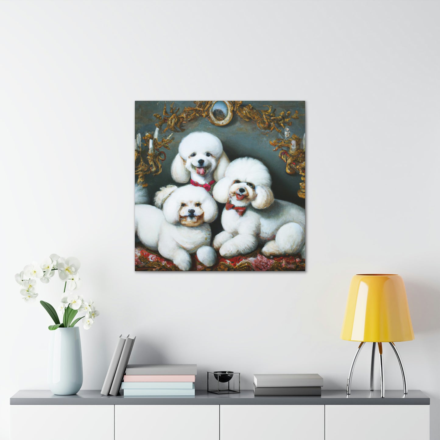 "Bichon Frise Palette" - Canvas