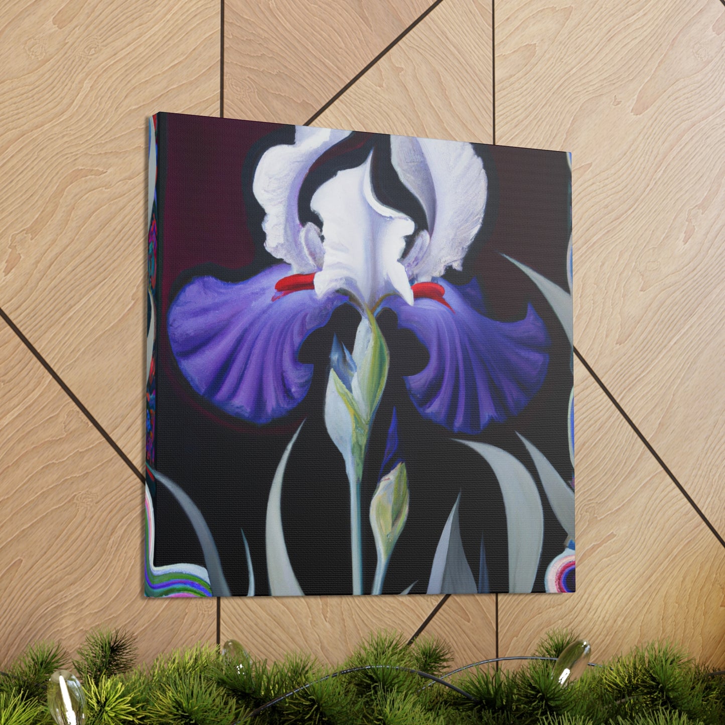 Dancing Iridescent Iris - Canvas