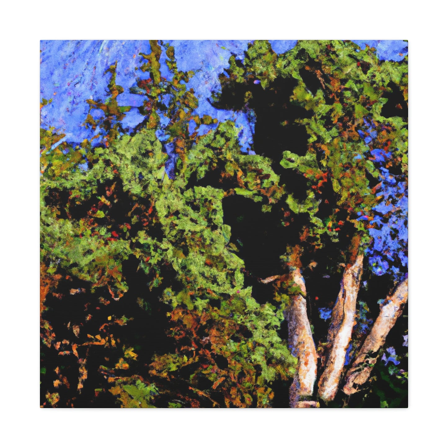 "Cedar Tree Expressionism" - Canvas