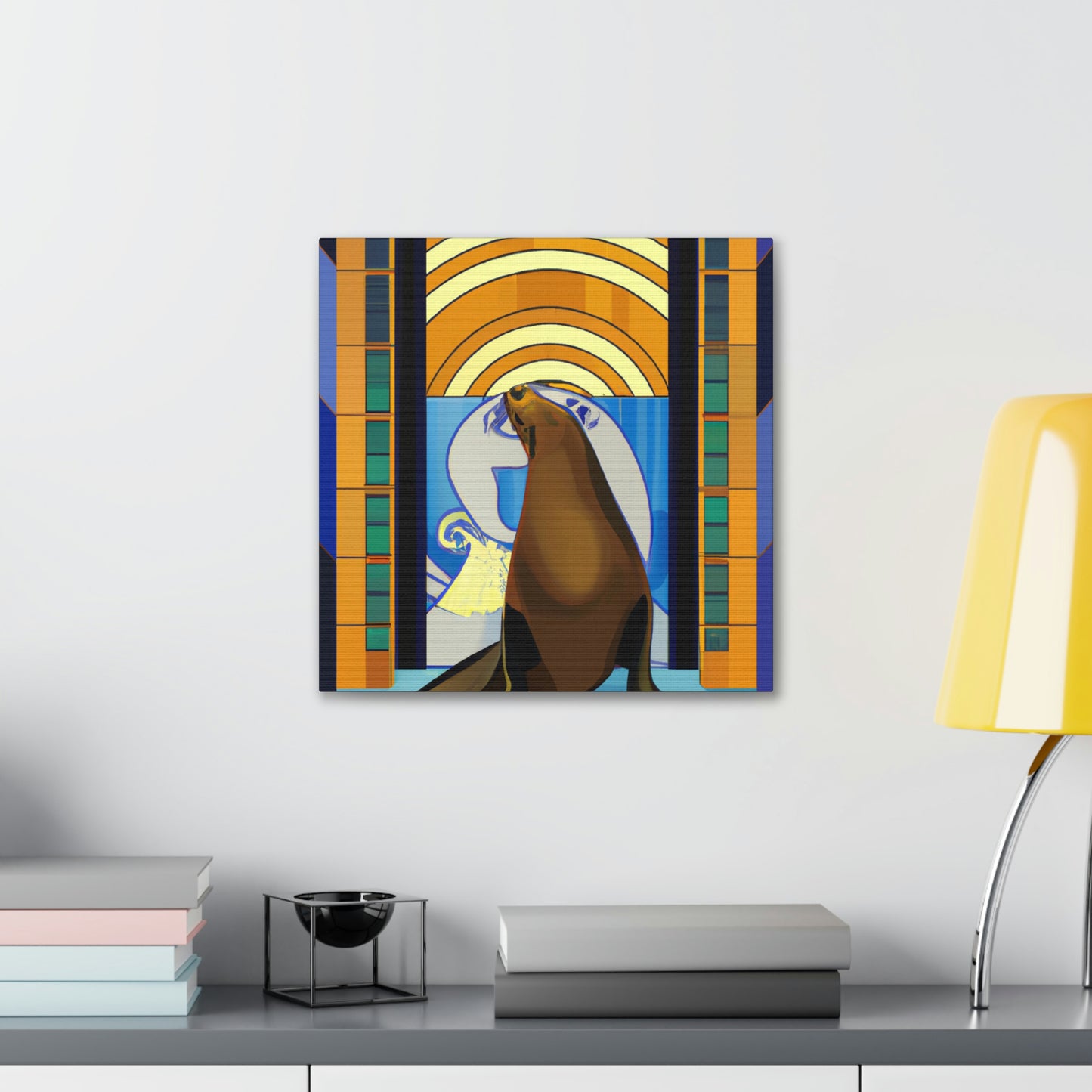 "Lion of the Waves" - Canvas