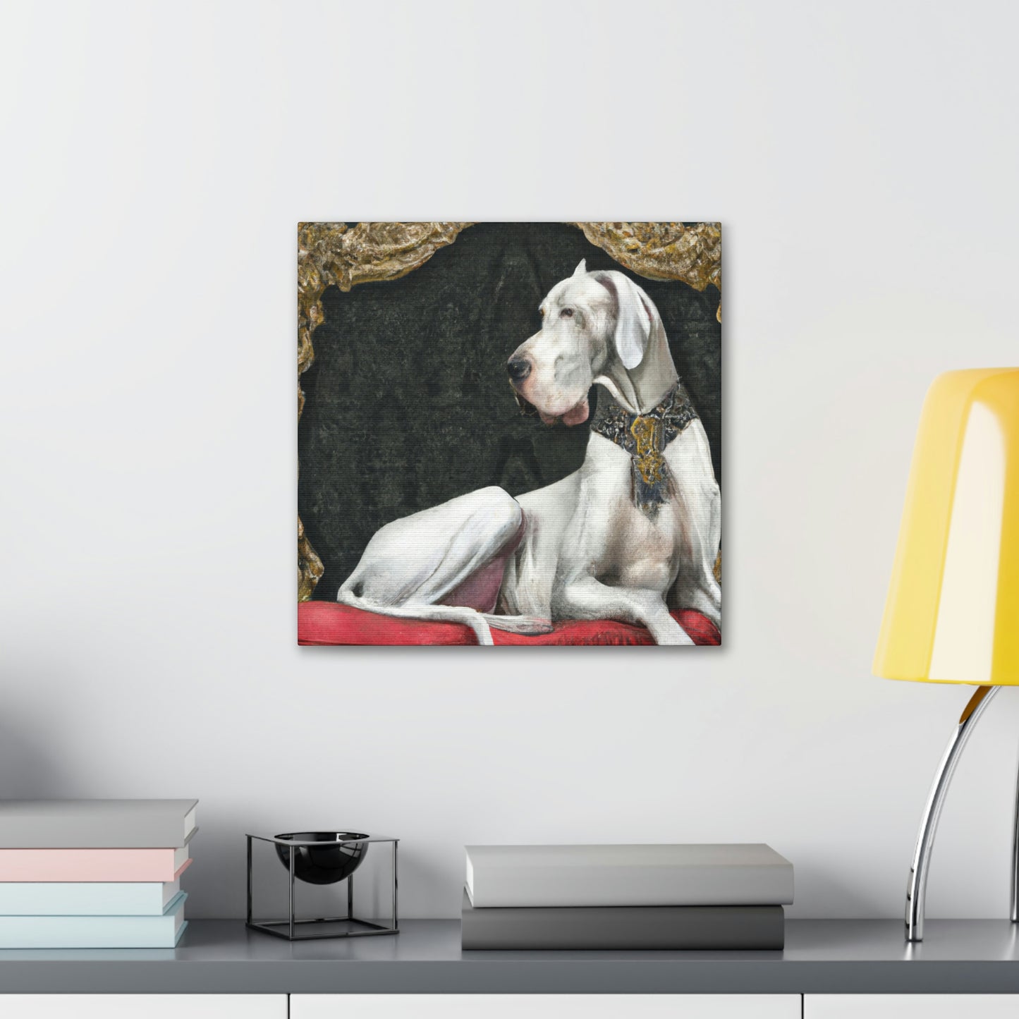 Great Dane in Rococo - Canvas