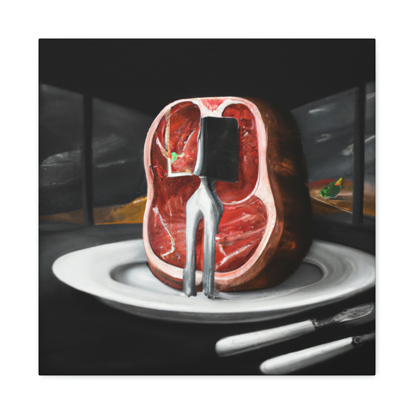 "Steak in Surrealism" - Canvas