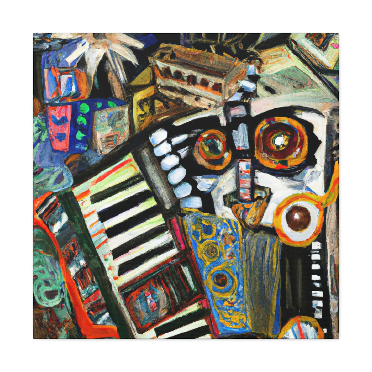 Accordion in Abstraction - Canvas