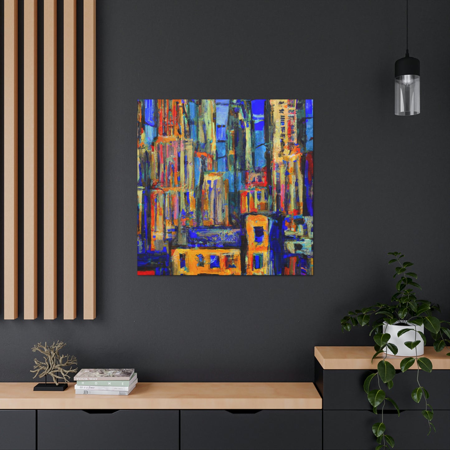 "Sculpted Art Deco Bliss" - Canvas