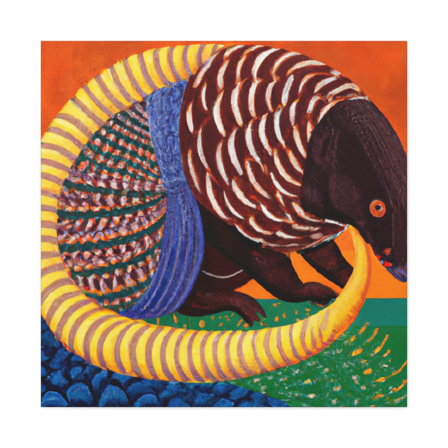 Gilded Pangolin Radiance - Canvas