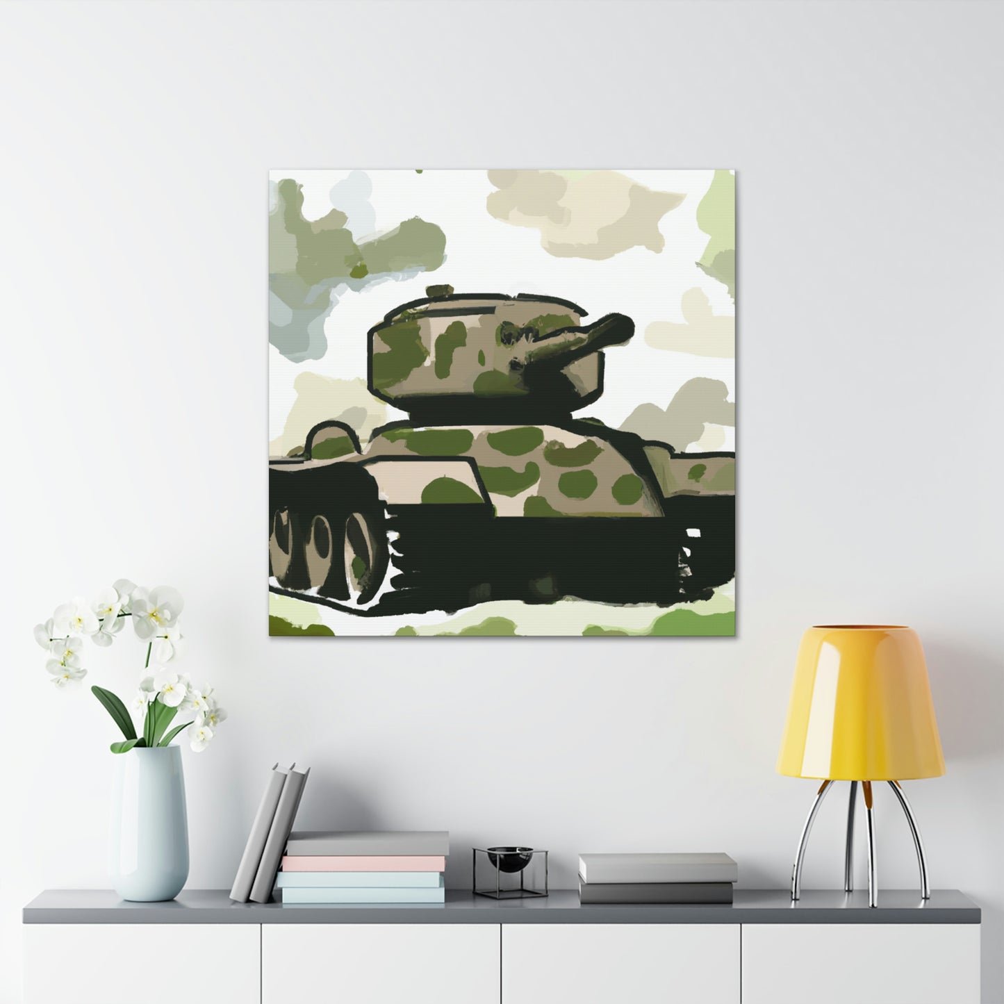 "Tank in Turmoil 1945" - Canvas