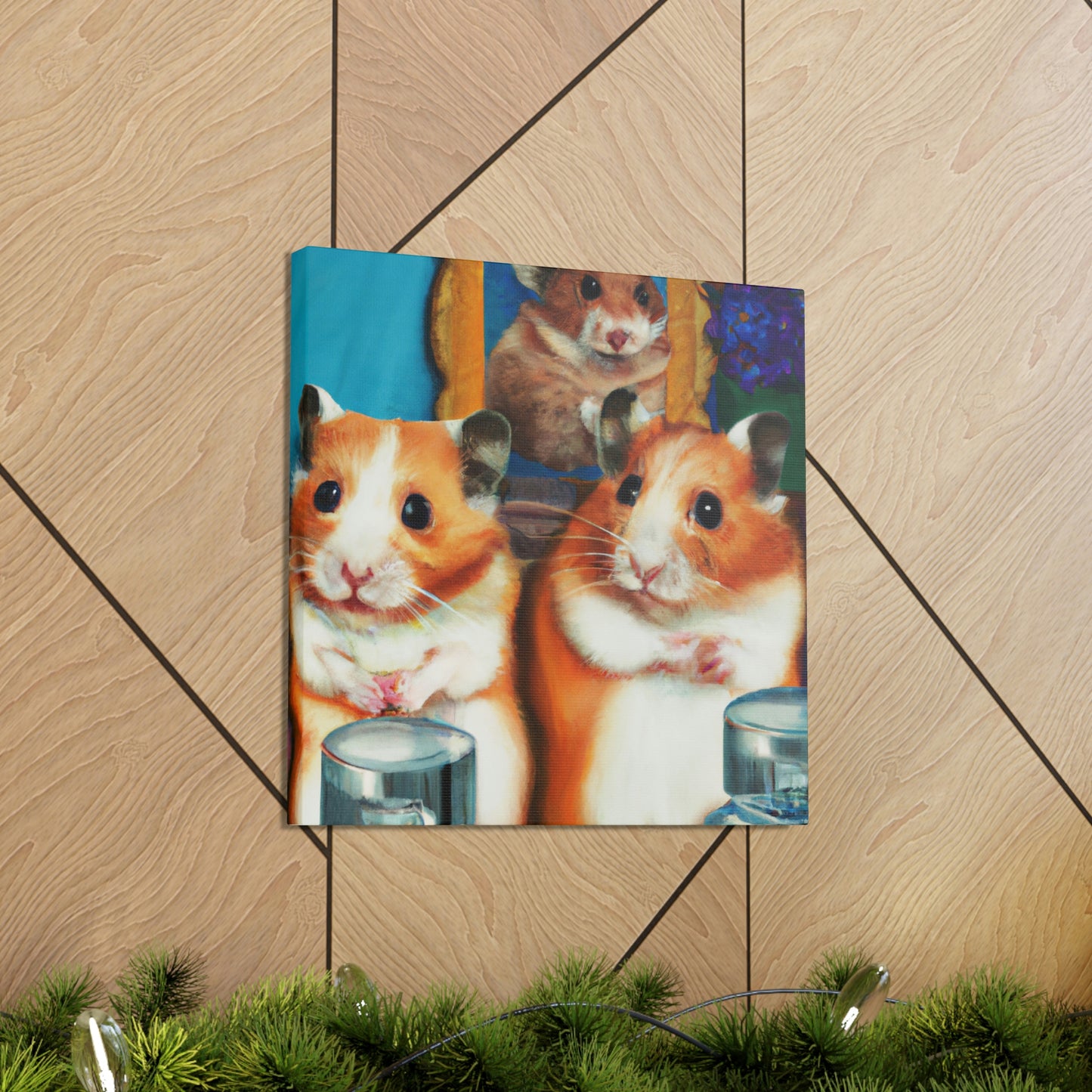 "Hamsters In Art Deco" - Canvas