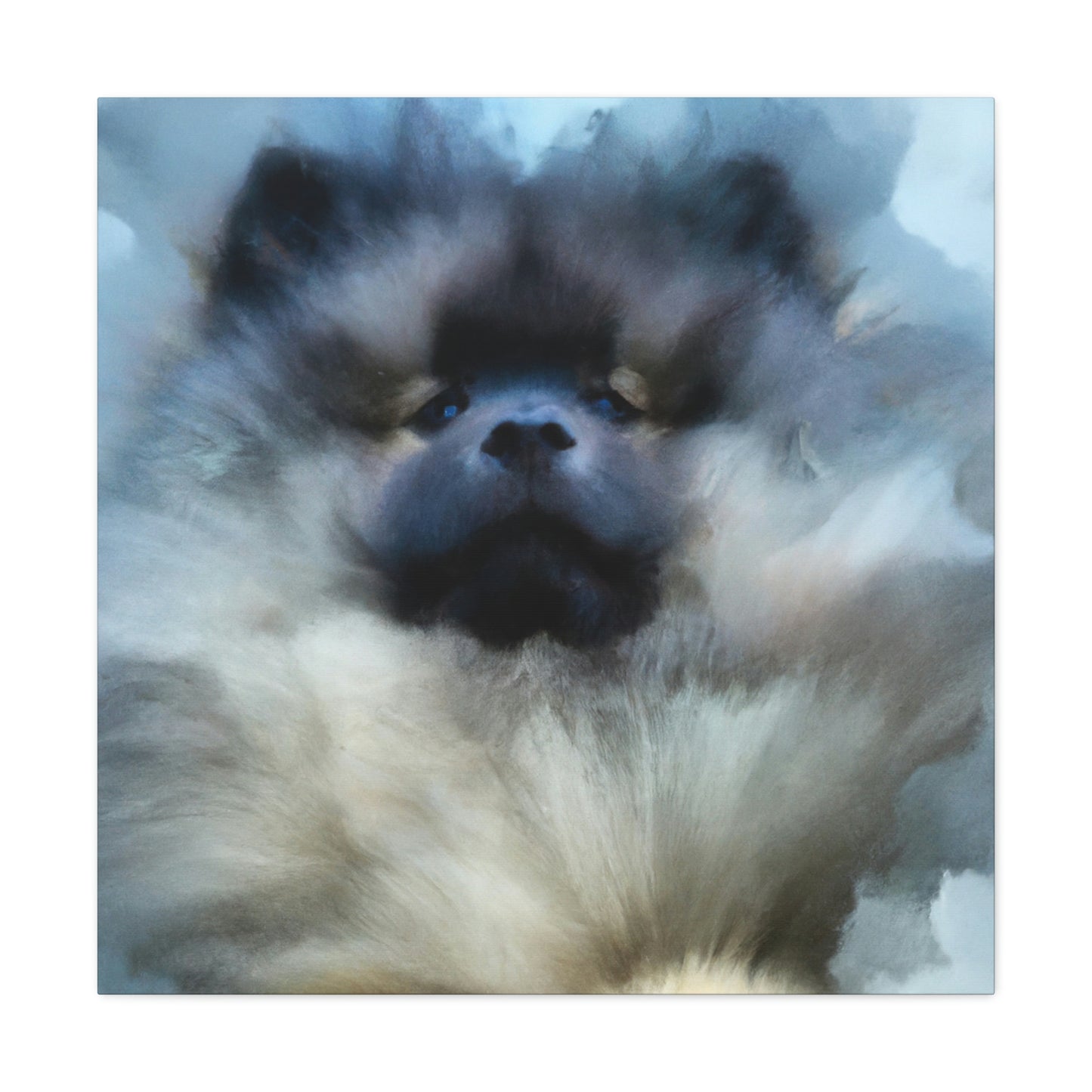 Keeshond in Abstract - Canvas