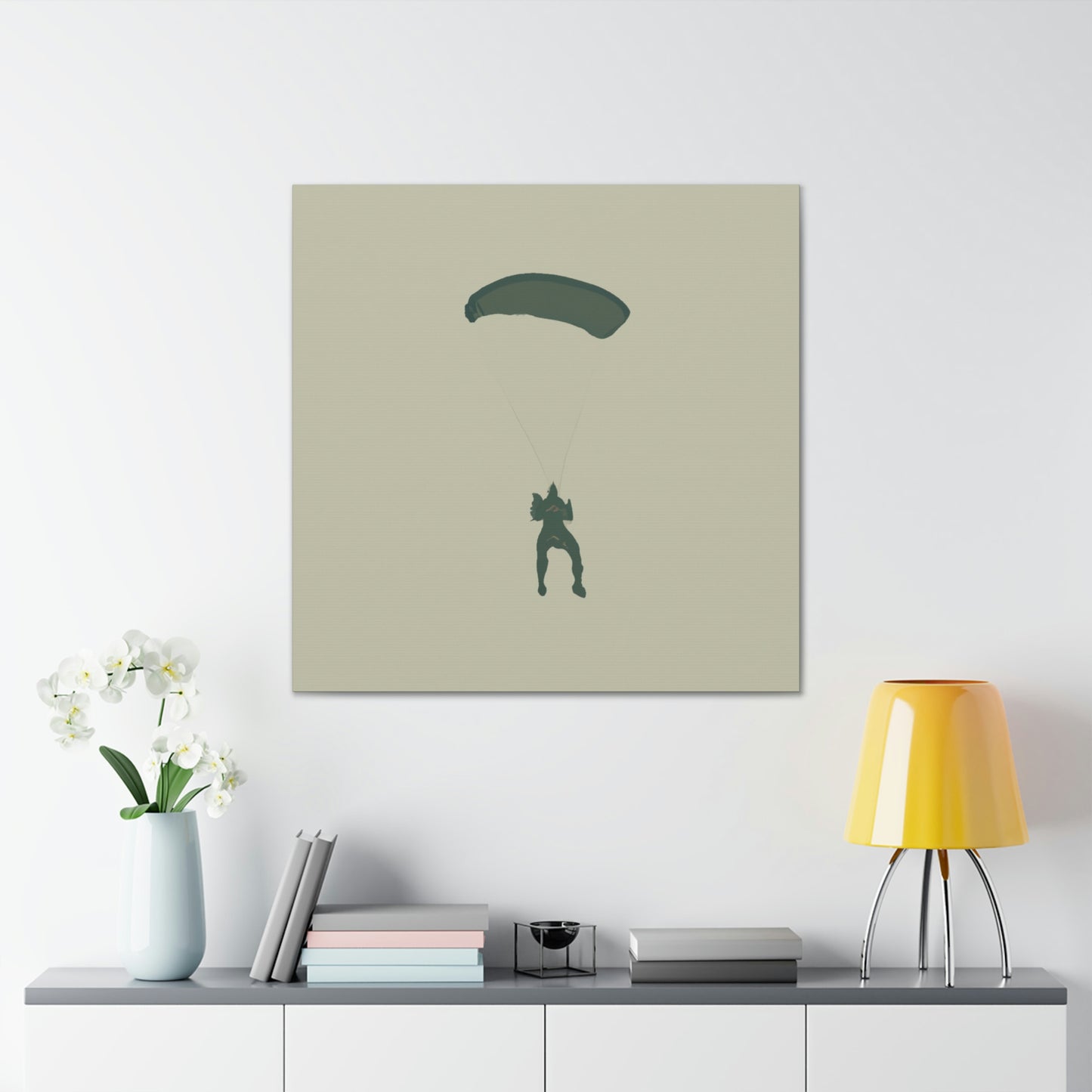 "Paratrooper in Flight" - Canvas