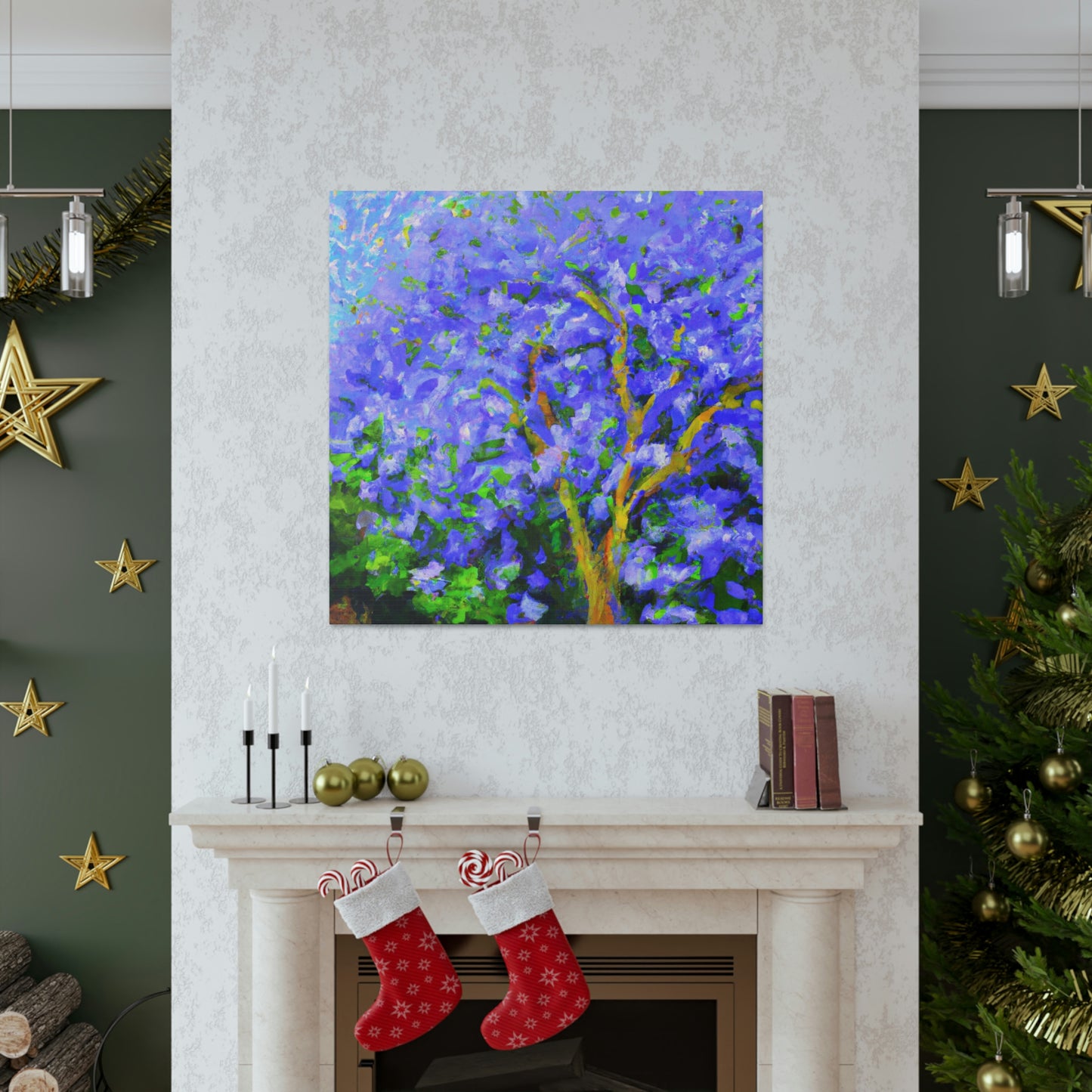 Jacaranda Tree Reflection - Canvas