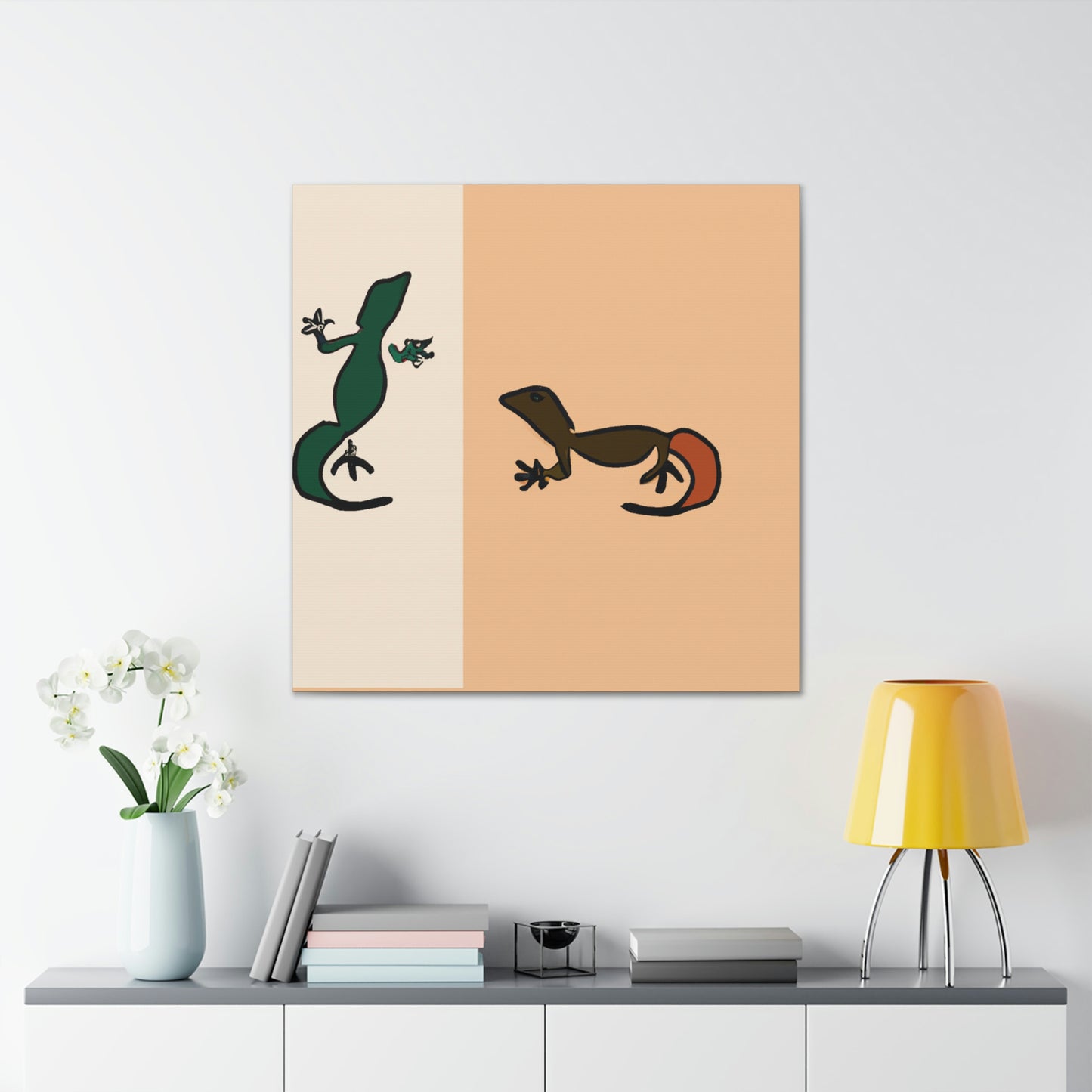 "Reptiles in Simplicity" - Canvas