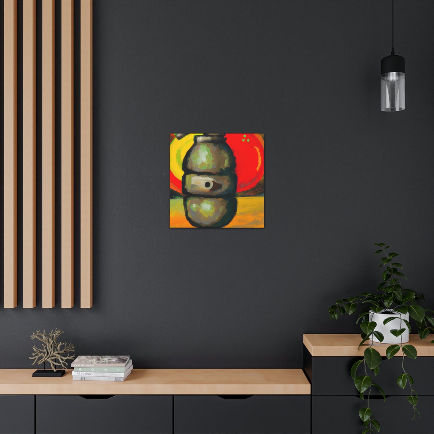 "Explosive Colorful Bomb" - Canvas