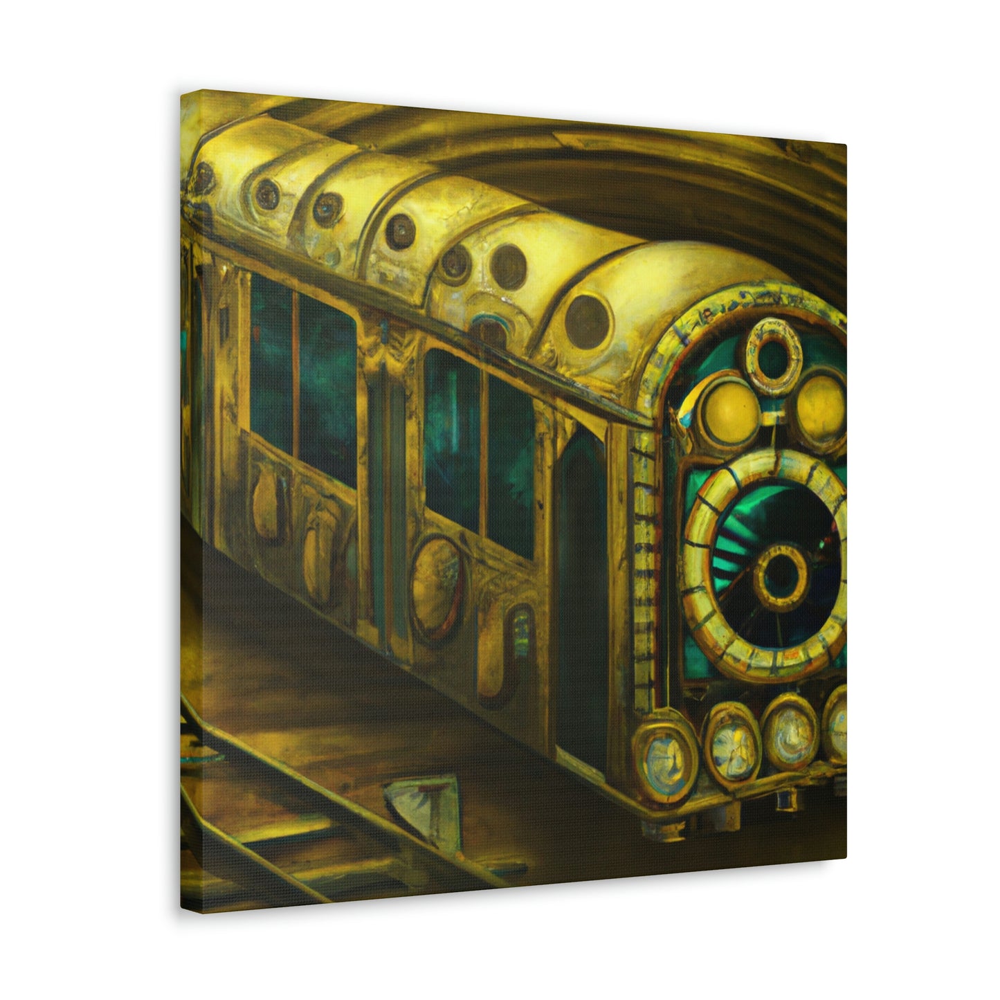 Subway Train Steampunk - Canvas