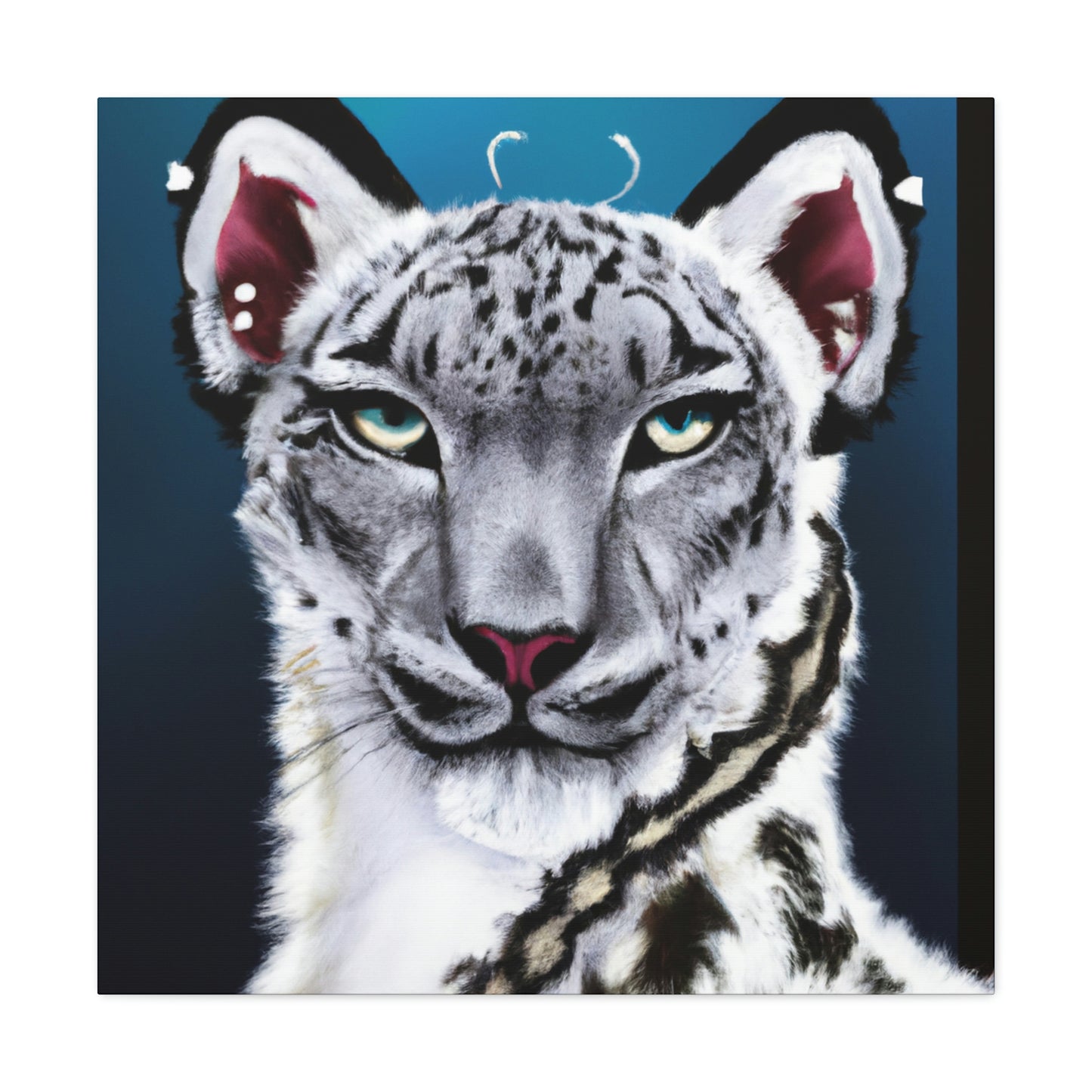 "Frozen Leopard Luxury" - Canvas