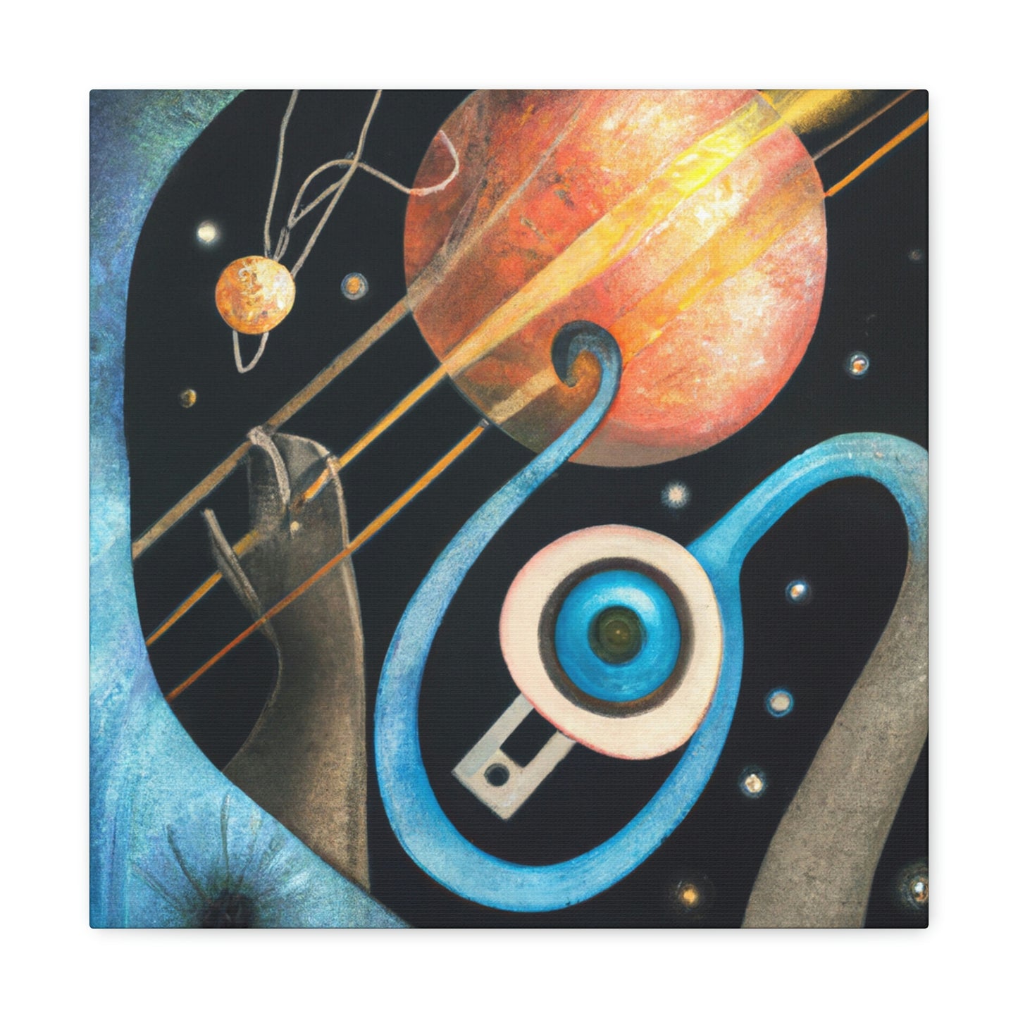 Pluto: Cosmic Deco - Canvas