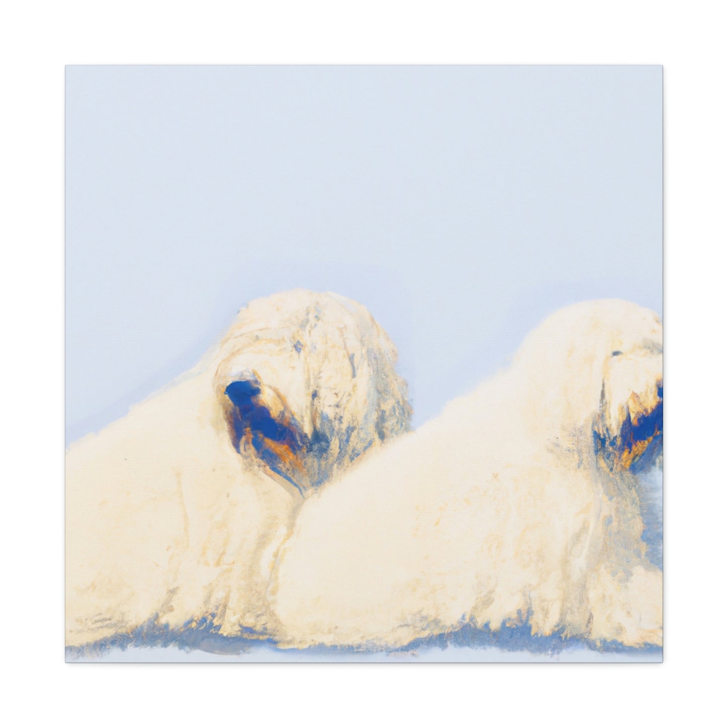 Old English Sheepdog Freedom - Canvas