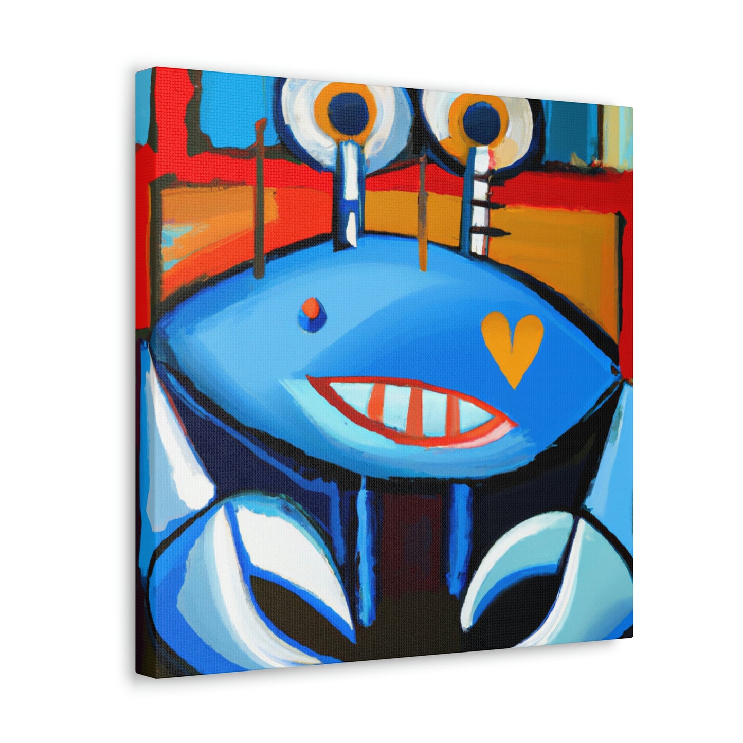 Crab in Abstract Art - Canvas