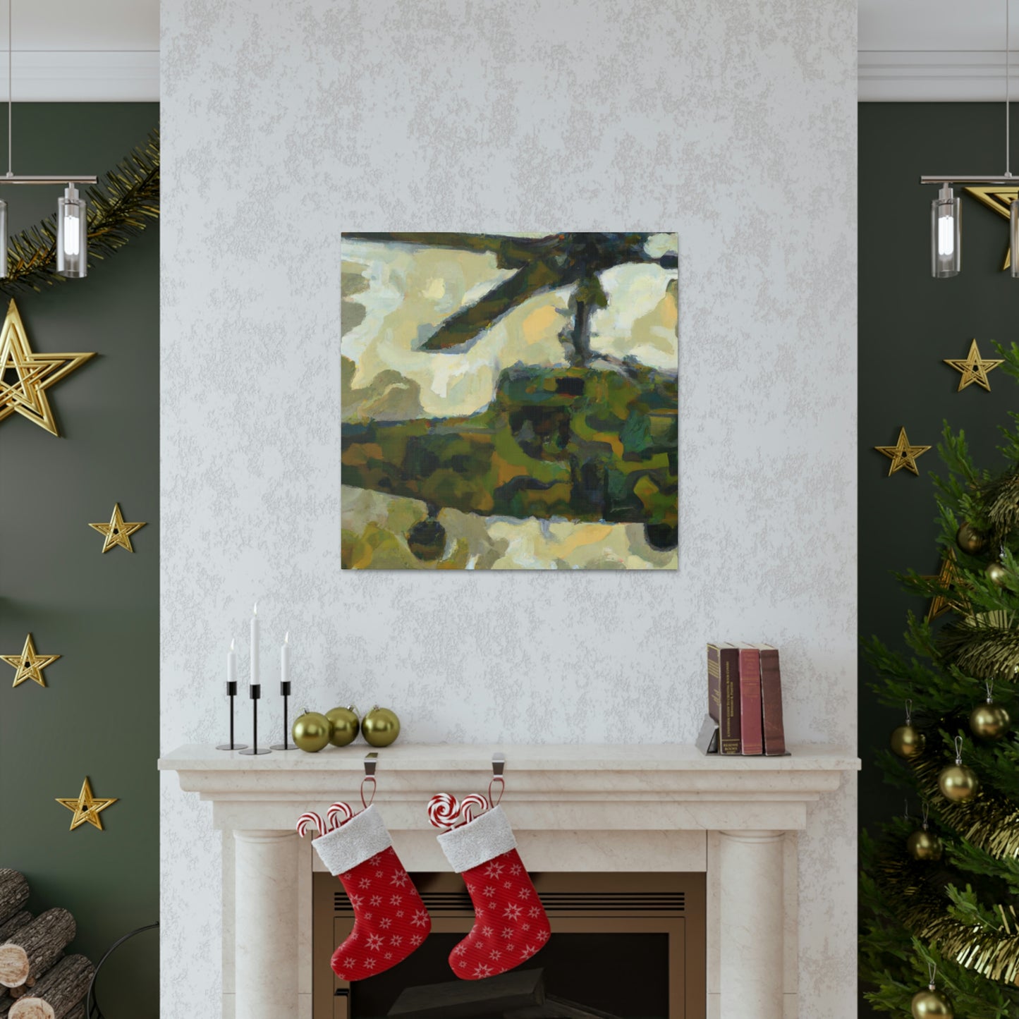 Helicopter in Flight - Canvas