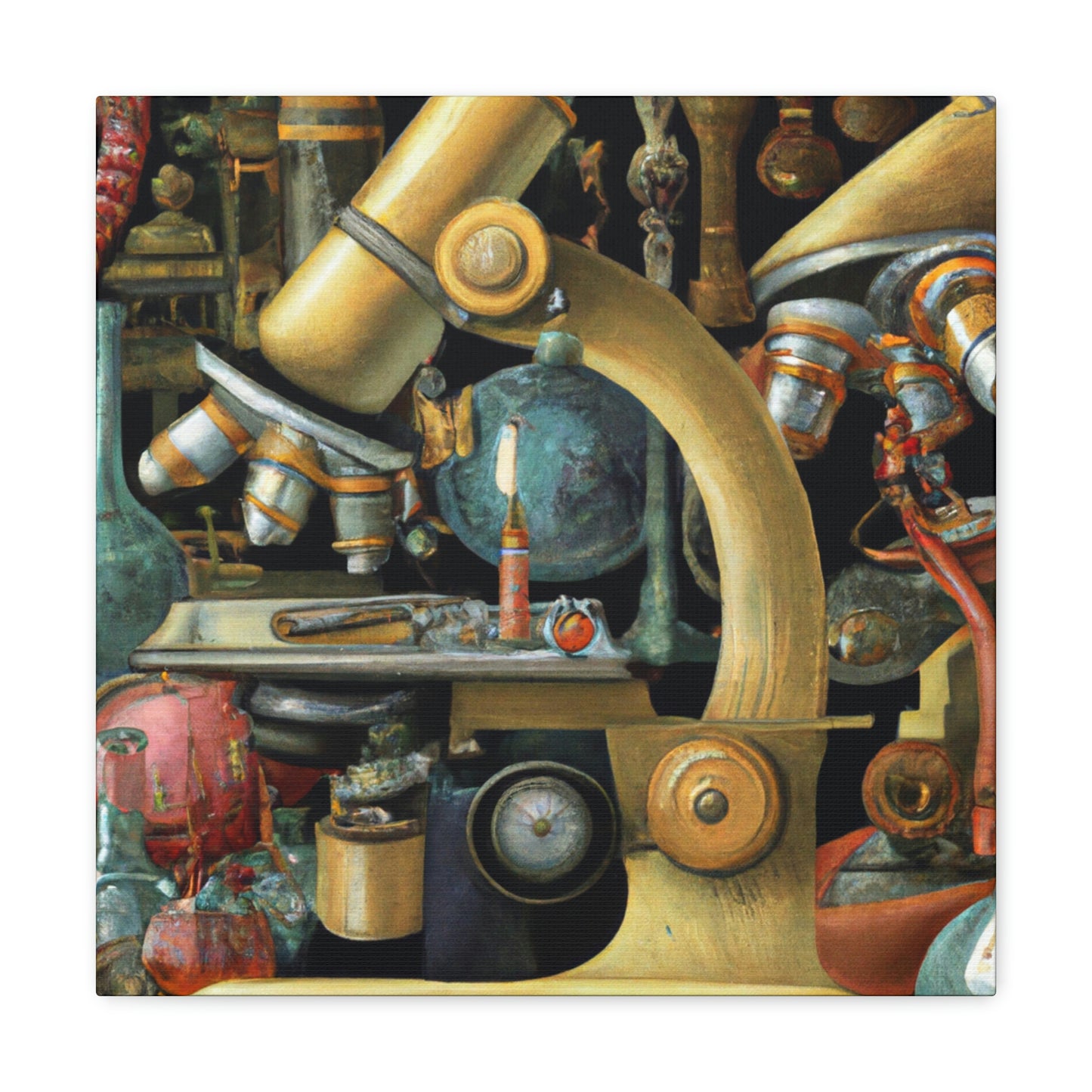 Microscopes and Splendor - Canvas