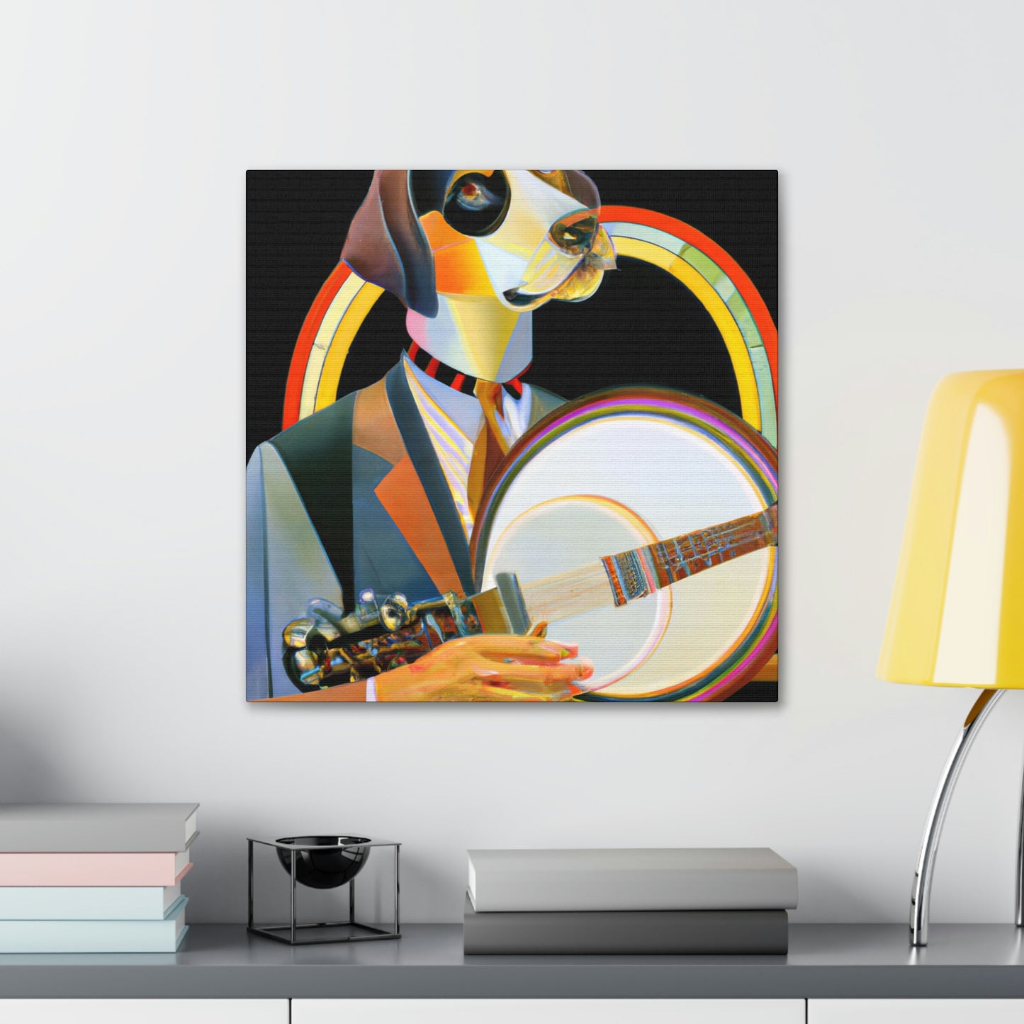 "Banjo Strumming Sunshine" - Canvas