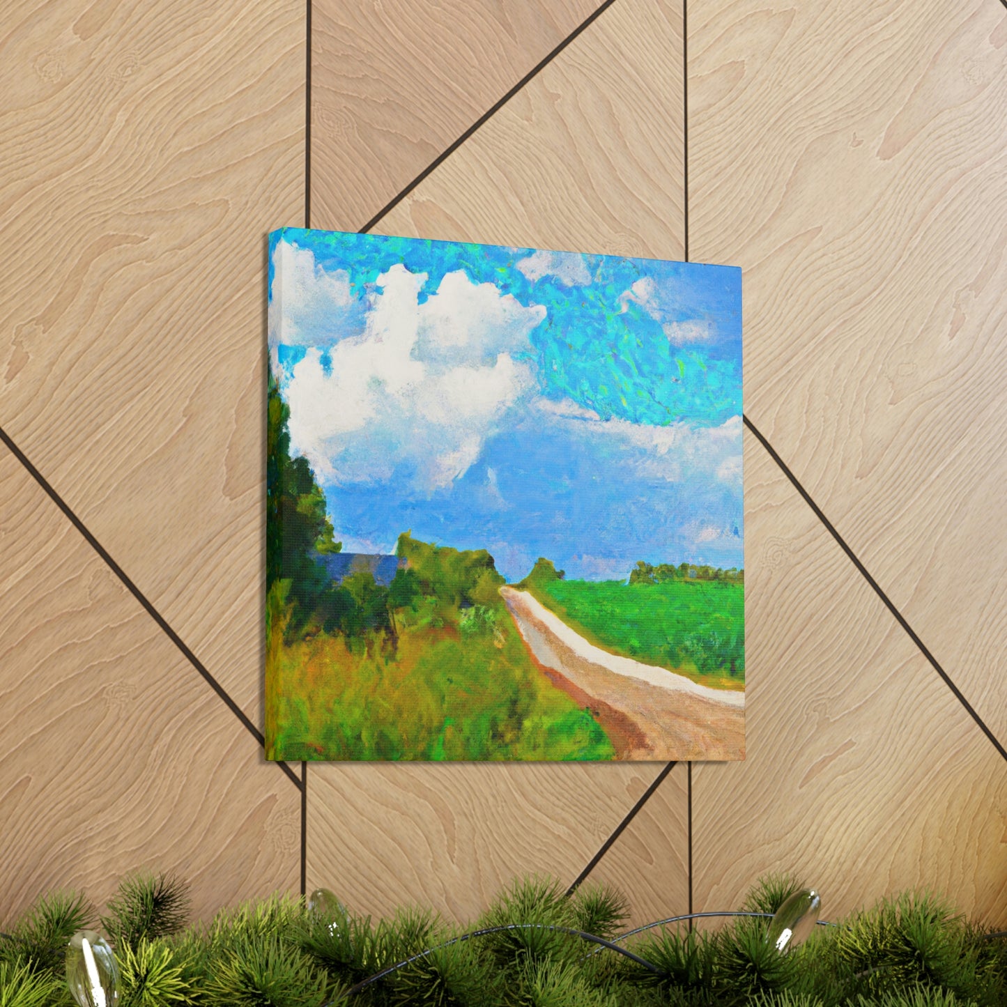 "Country Road Sunset View" - Canvas