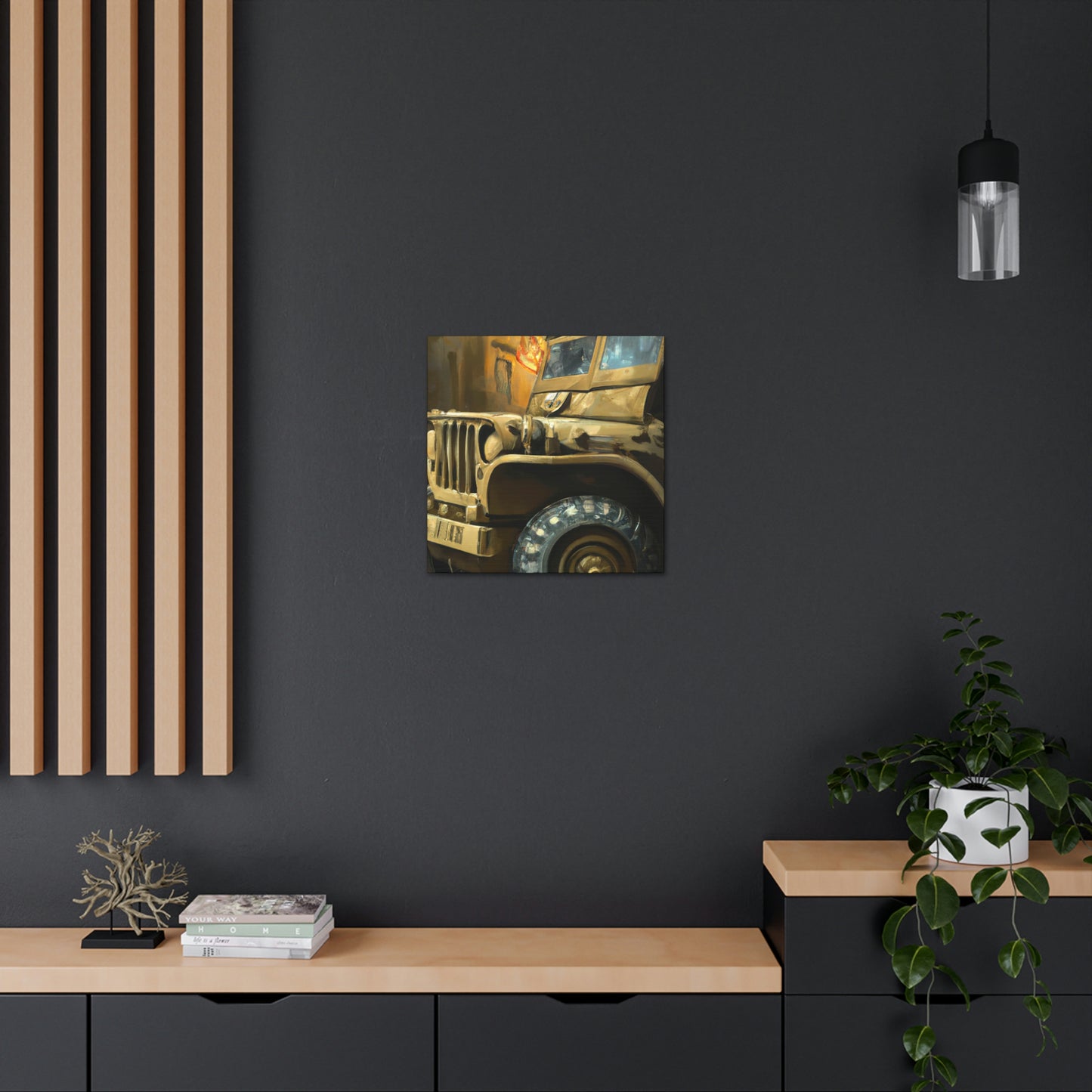 "Jeep in Morning Light" - Canvas