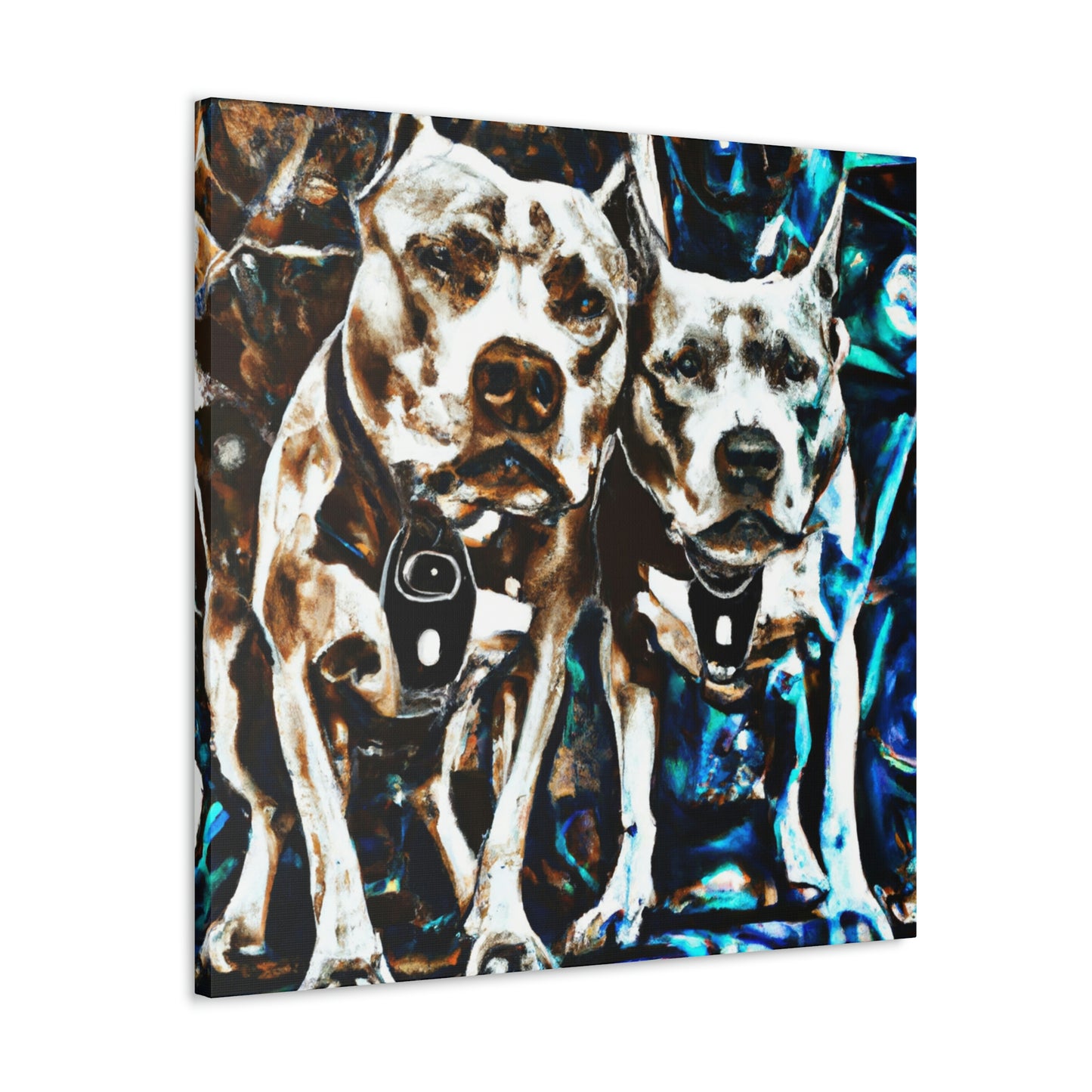 "Pitbull Dreams Surreal" - Canvas