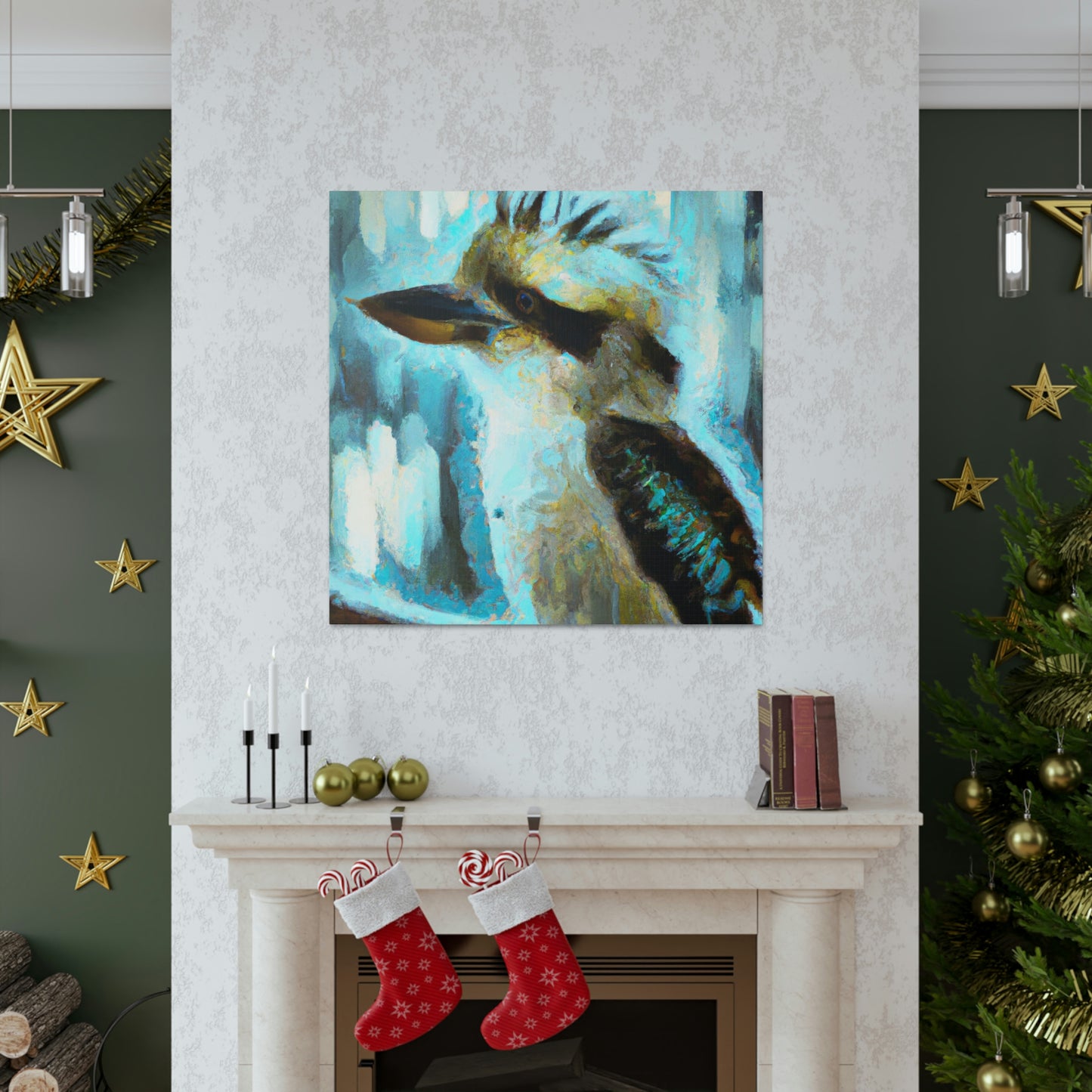 Kookaburra in Flight - Canvas