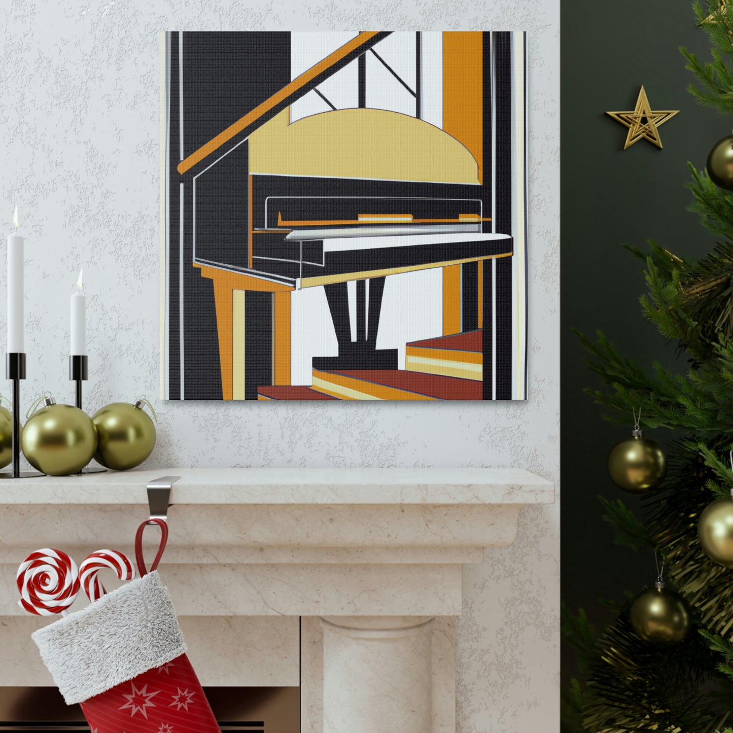 Piano's Artistic Lilt - Canvas