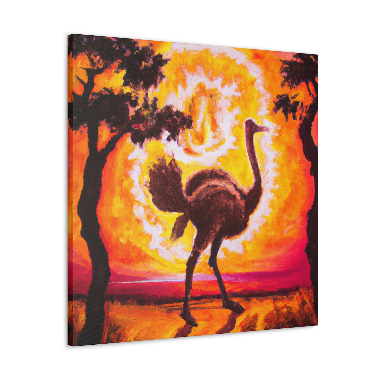 "Ostrich Plumes Deco" - Canvas