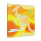 Kangaroo's Living Vividly - Canvas