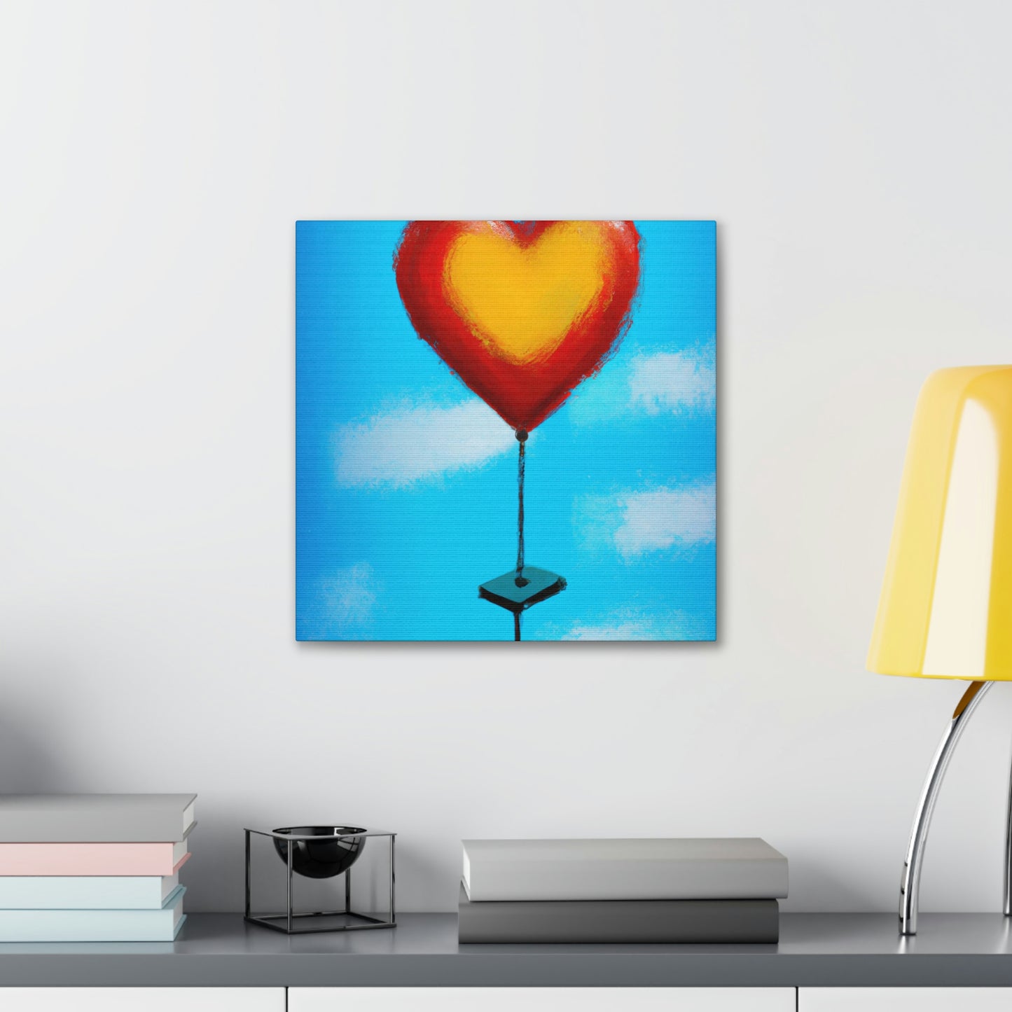 Heart Balloon Joyful Release - Canvas