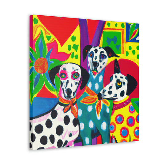 "Dalmatian in Deco" - Canvas