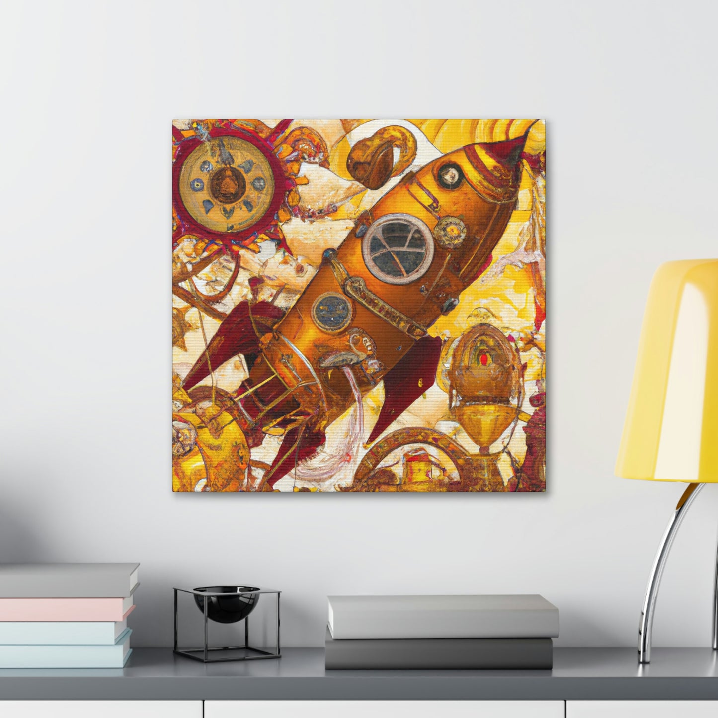 "Space Shuttle Steampunk Dream" - Canvas