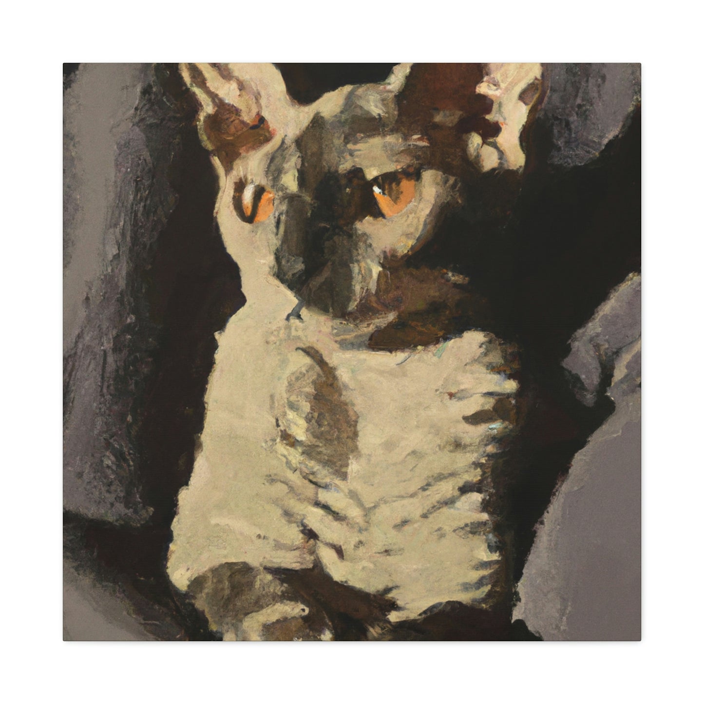 "Devon Rex Dreamscape" - Canvas