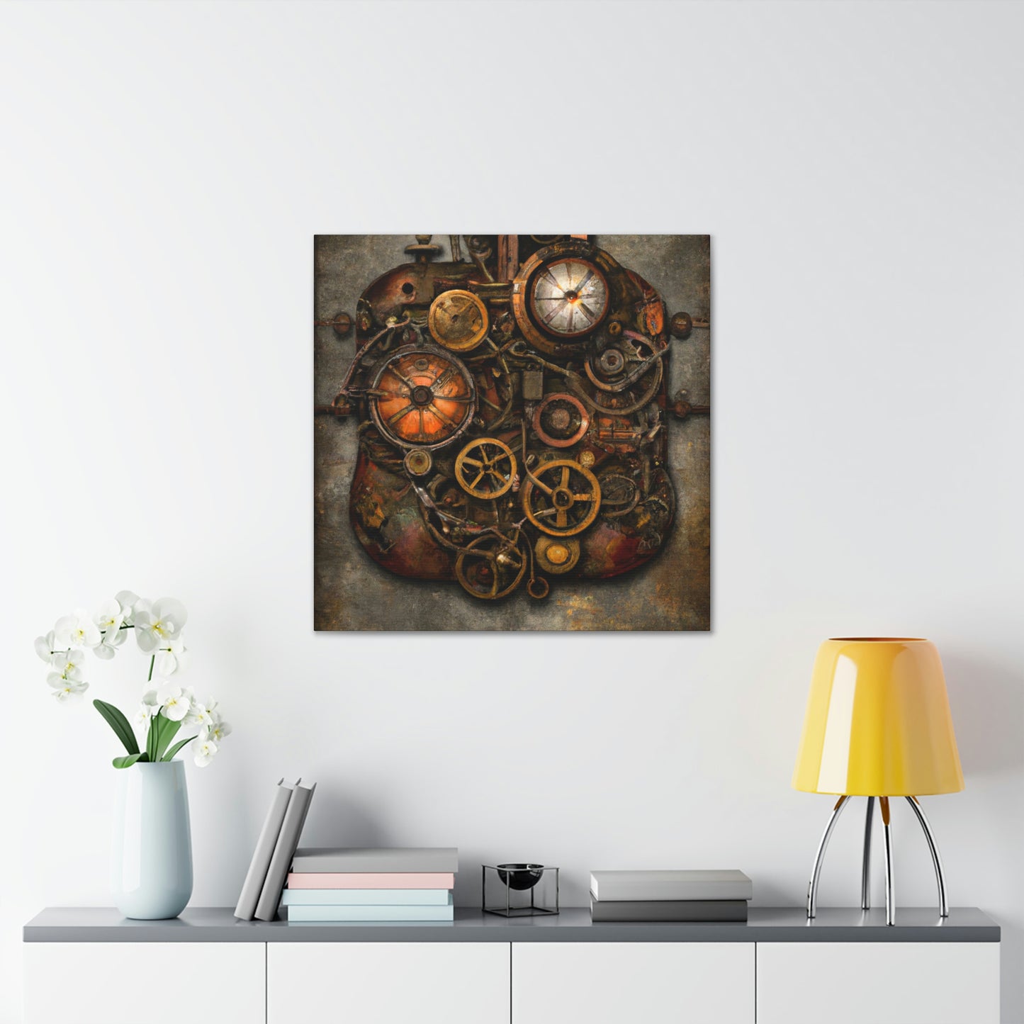 Clockwork Cloudscape Dreaming - Canvas