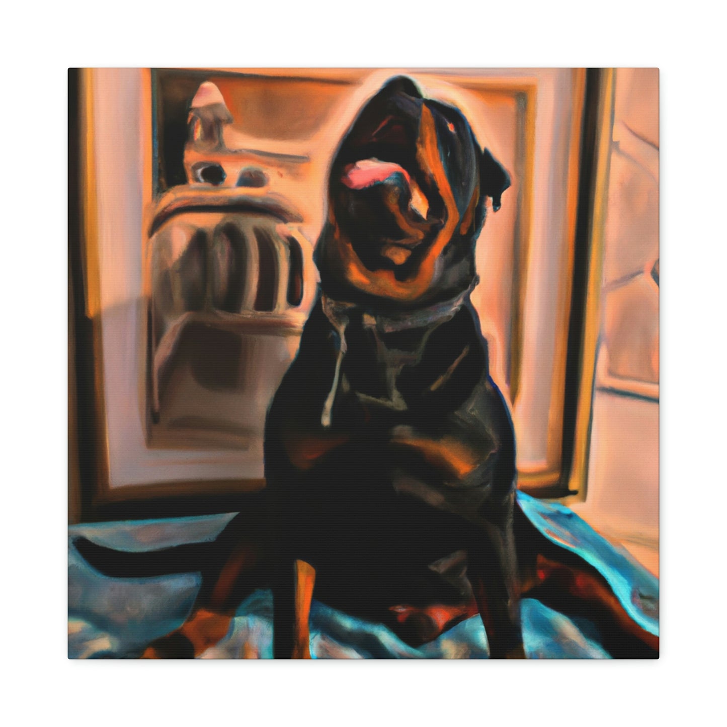 "Rottweiler in a Dream" - Canvas