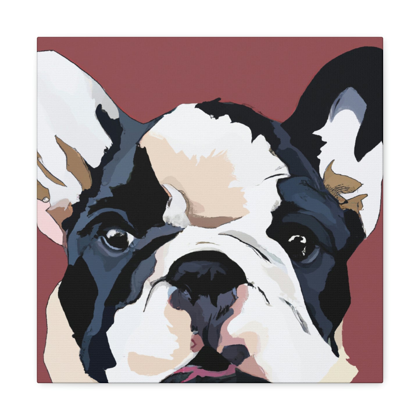 "Bulldog Minimalism Dream" - Canvas