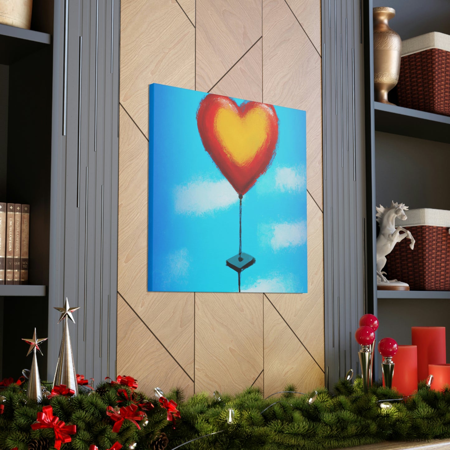 Heart Balloon Joyful Release - Canvas