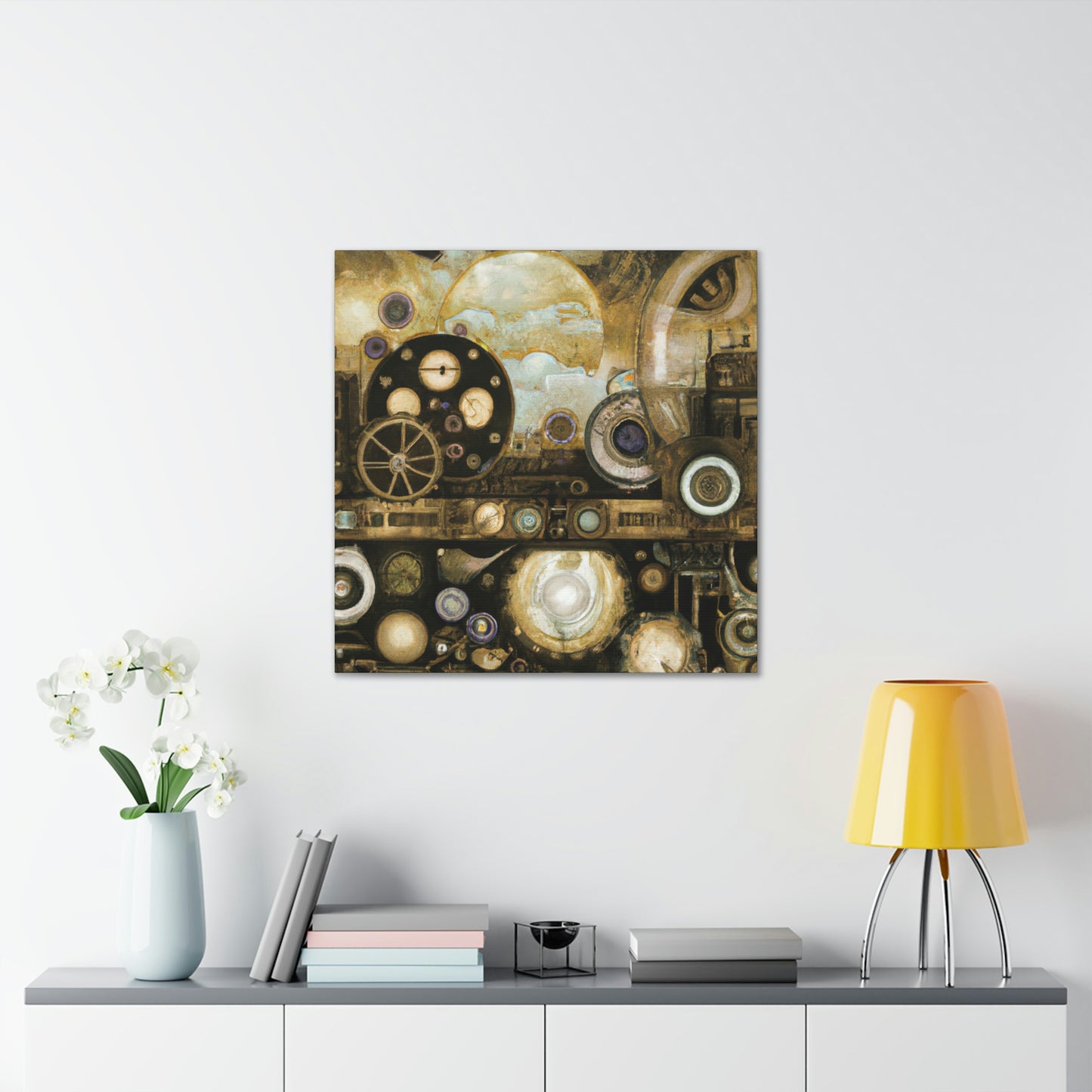 "Steampunk Cosmic Splendor" - Canvas