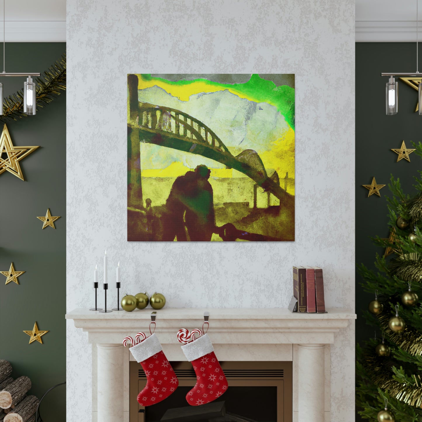 Love Bridge in Bloom - Canvas