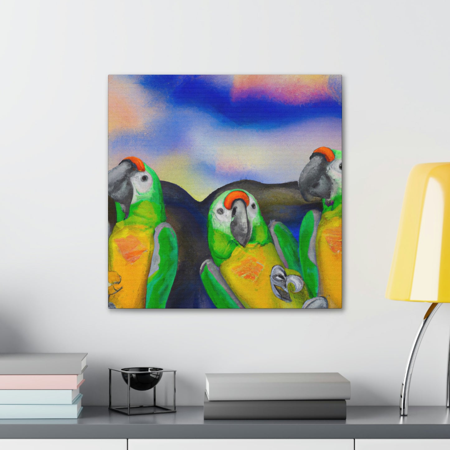 Parrots of Paradise Surreal - Canvas