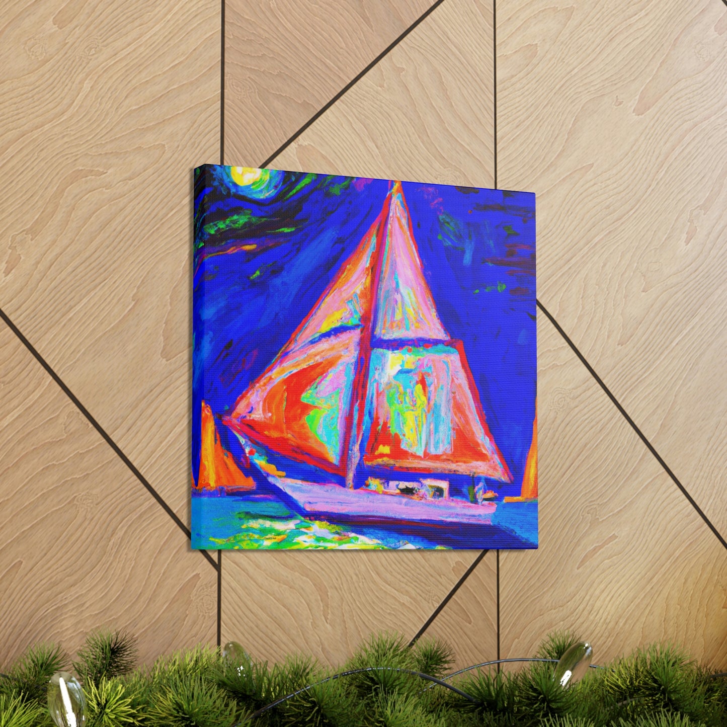 "Yacht in Expressionism" - Canvas