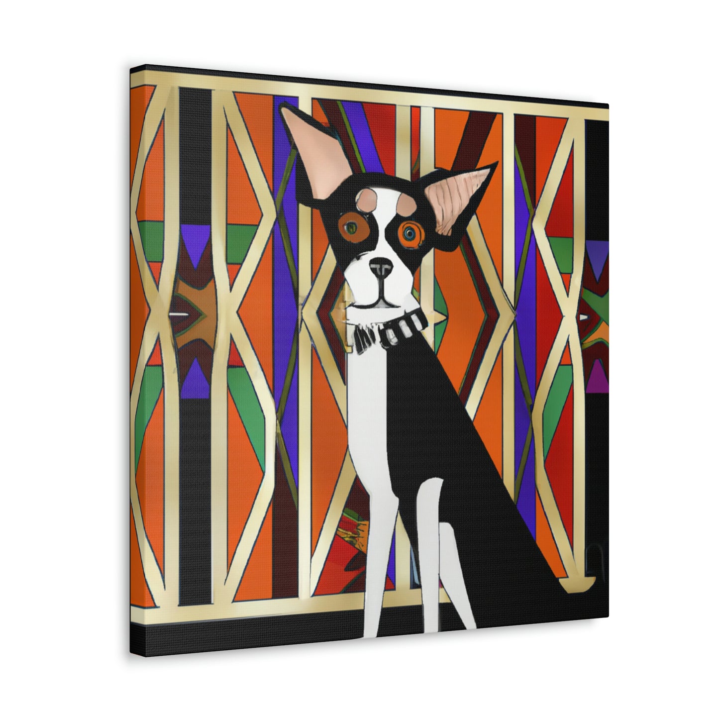 "Chihuahua Through Deco" - Canvas