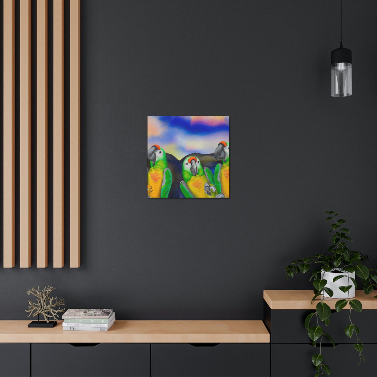 Parrots of Paradise Surreal - Canvas