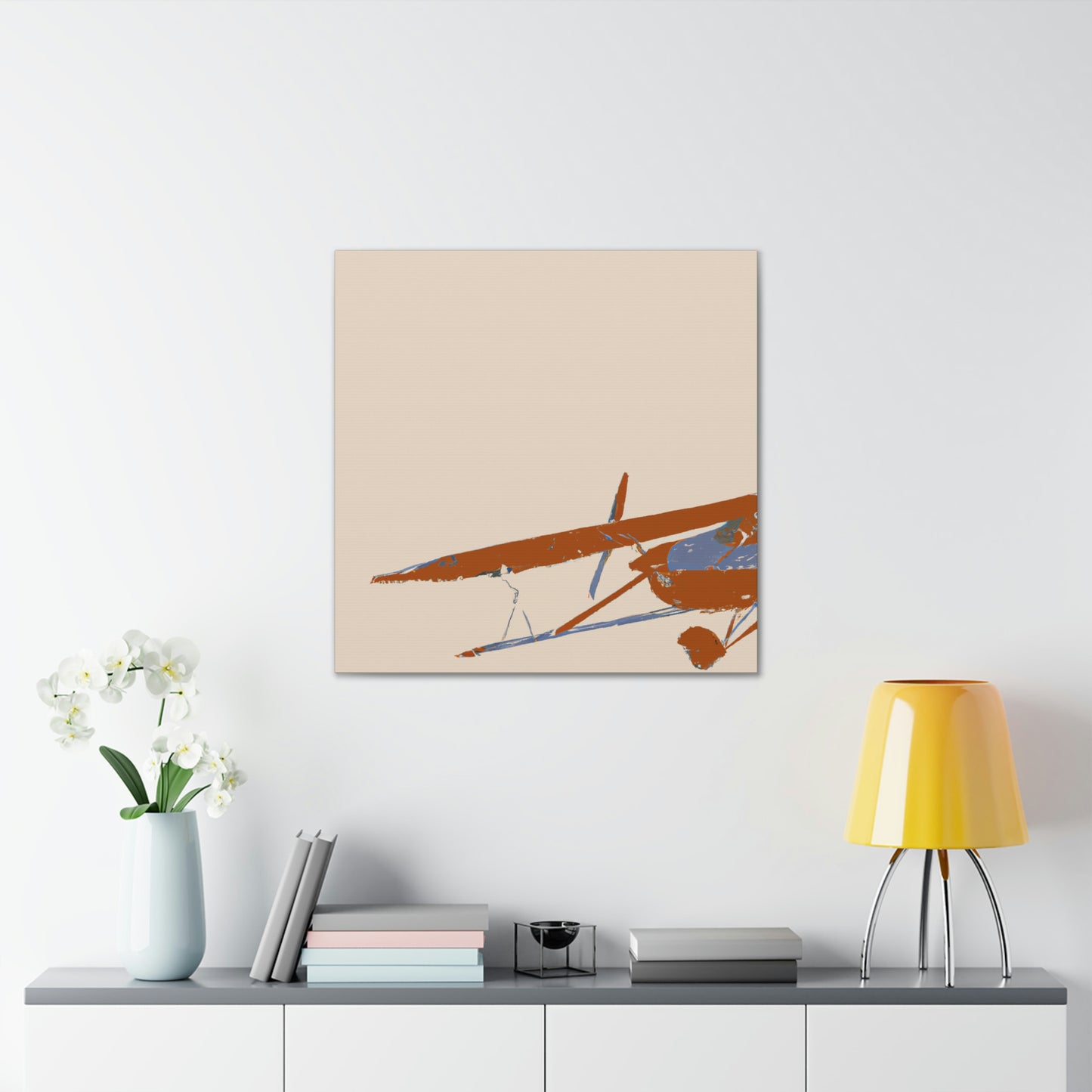 Vintage Airplane Simplicity - Canvas