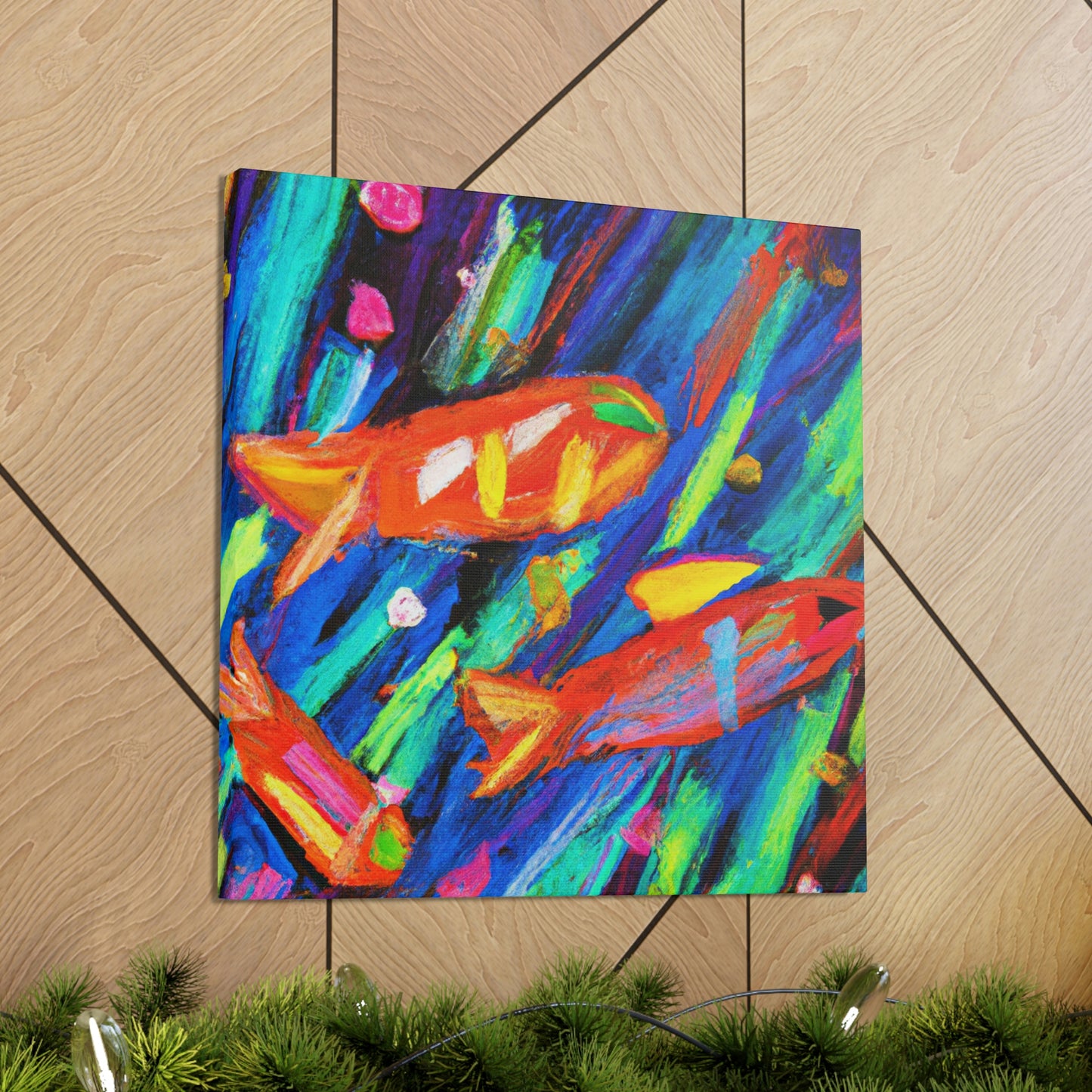 "Neon Tetra Glowing Bright" - Canvas