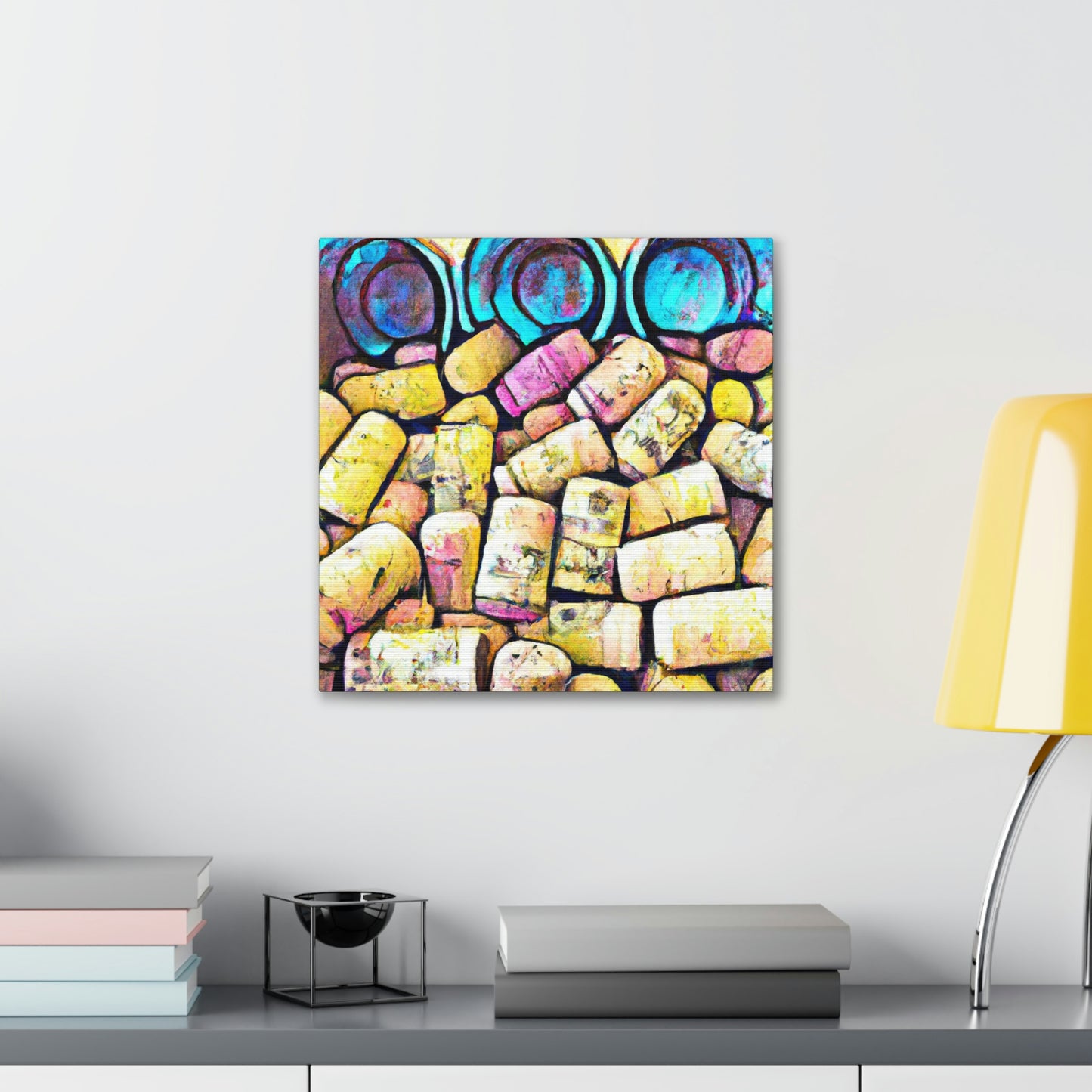 "Corks in a Bottle" - Canvas