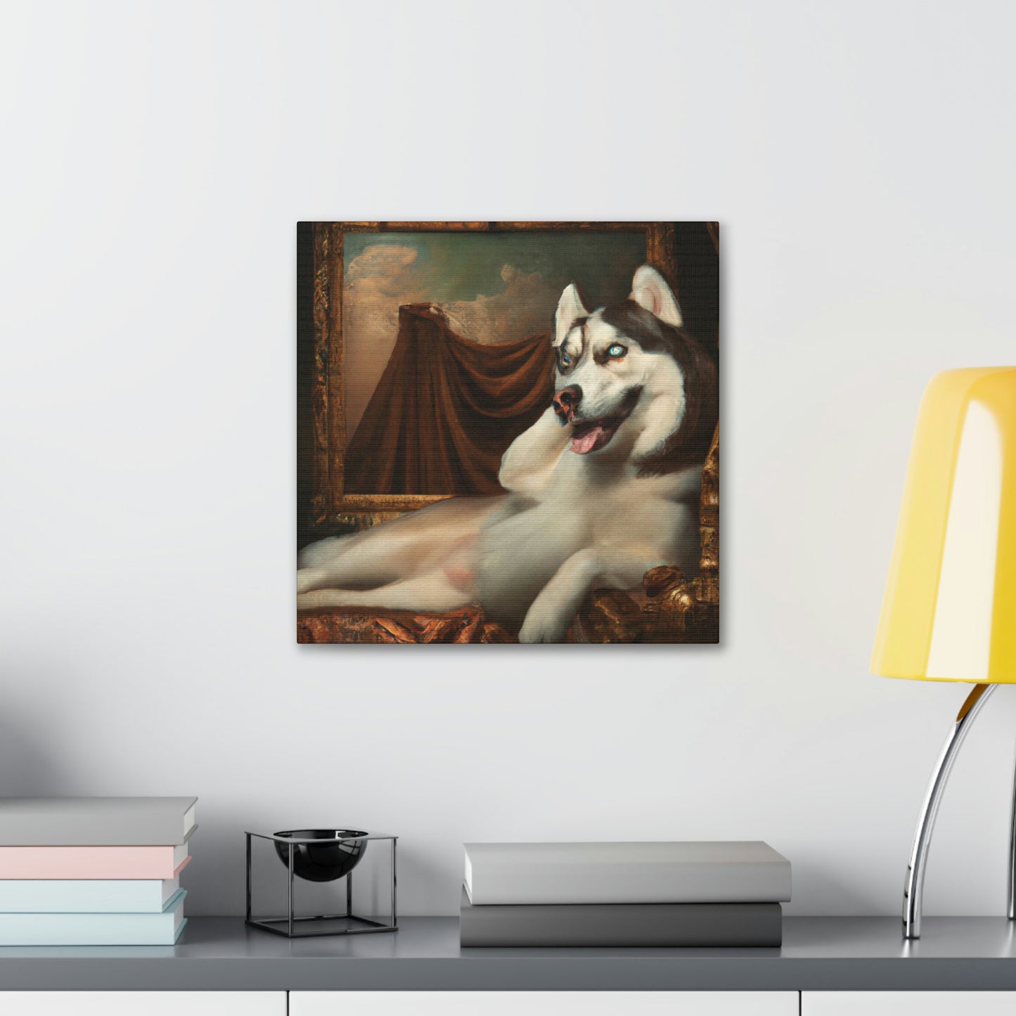 "The Loyal Husky Companion" - Canvas